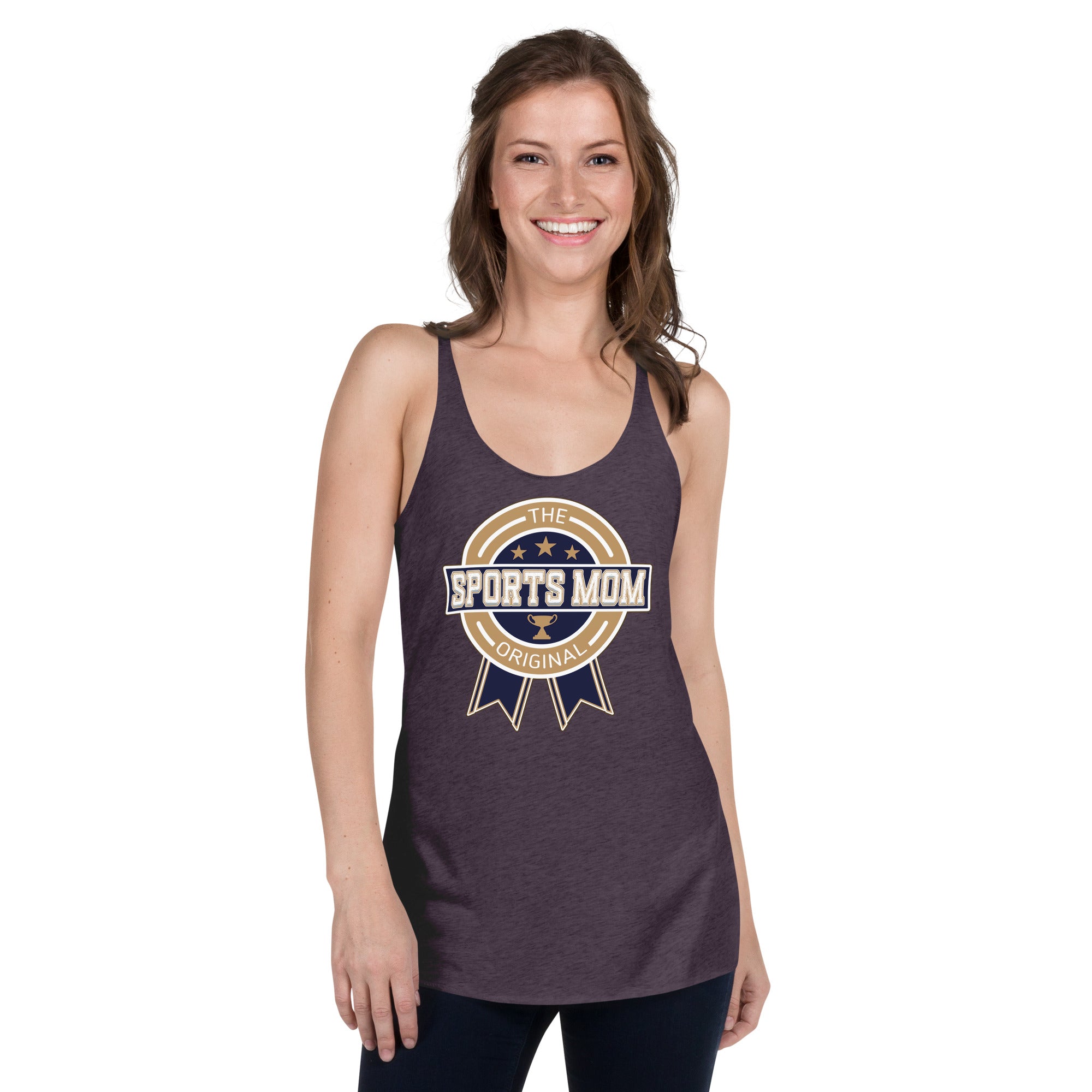 The Original Sports Mom Racerback Away Game Tank
