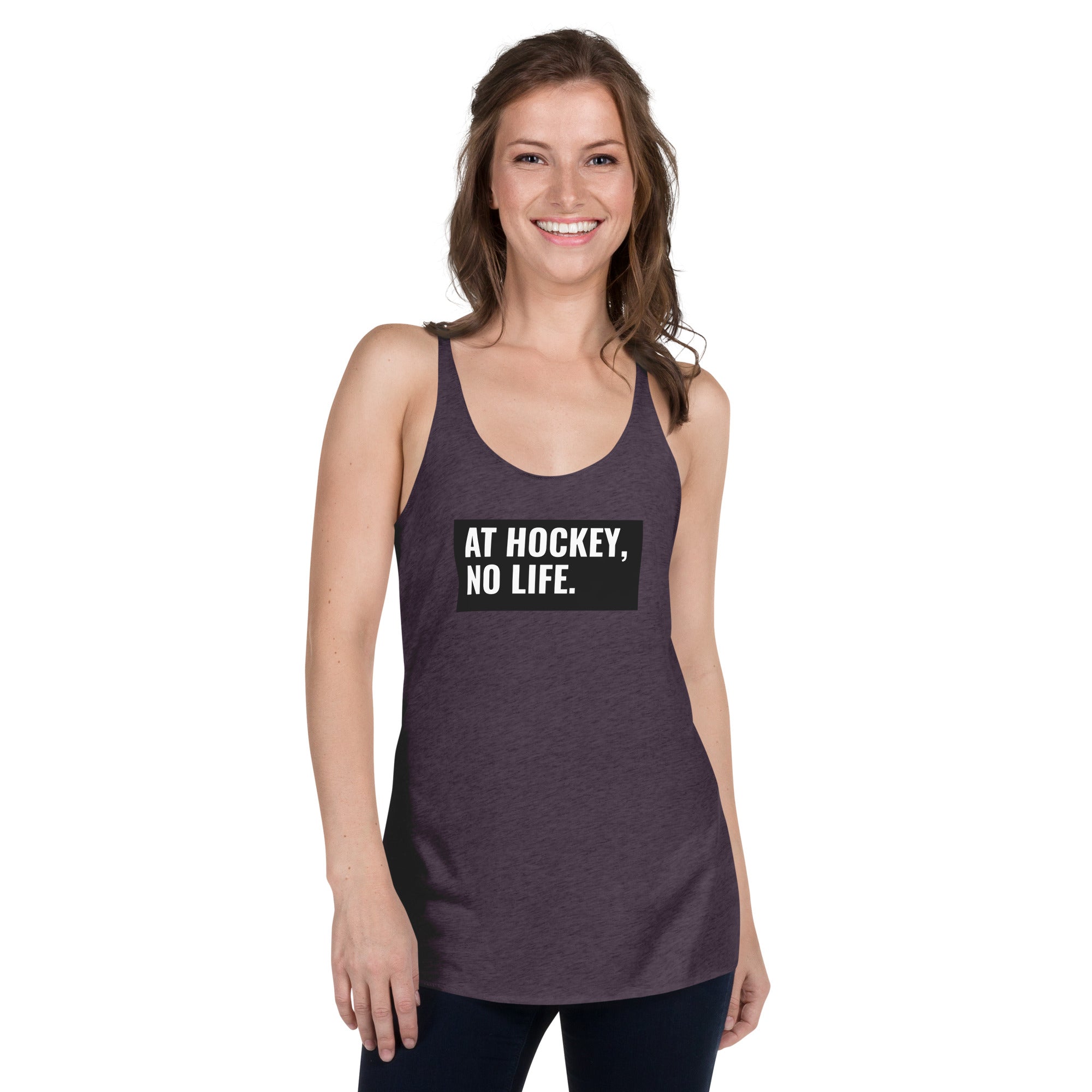 At Hockey, No Life Women's Racerback Tank