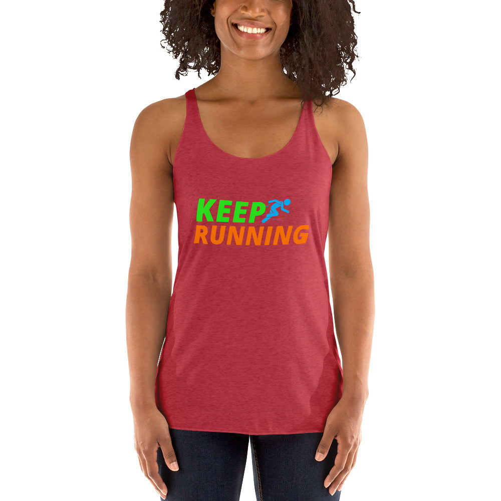 Keep Running Women's Racerback Tank