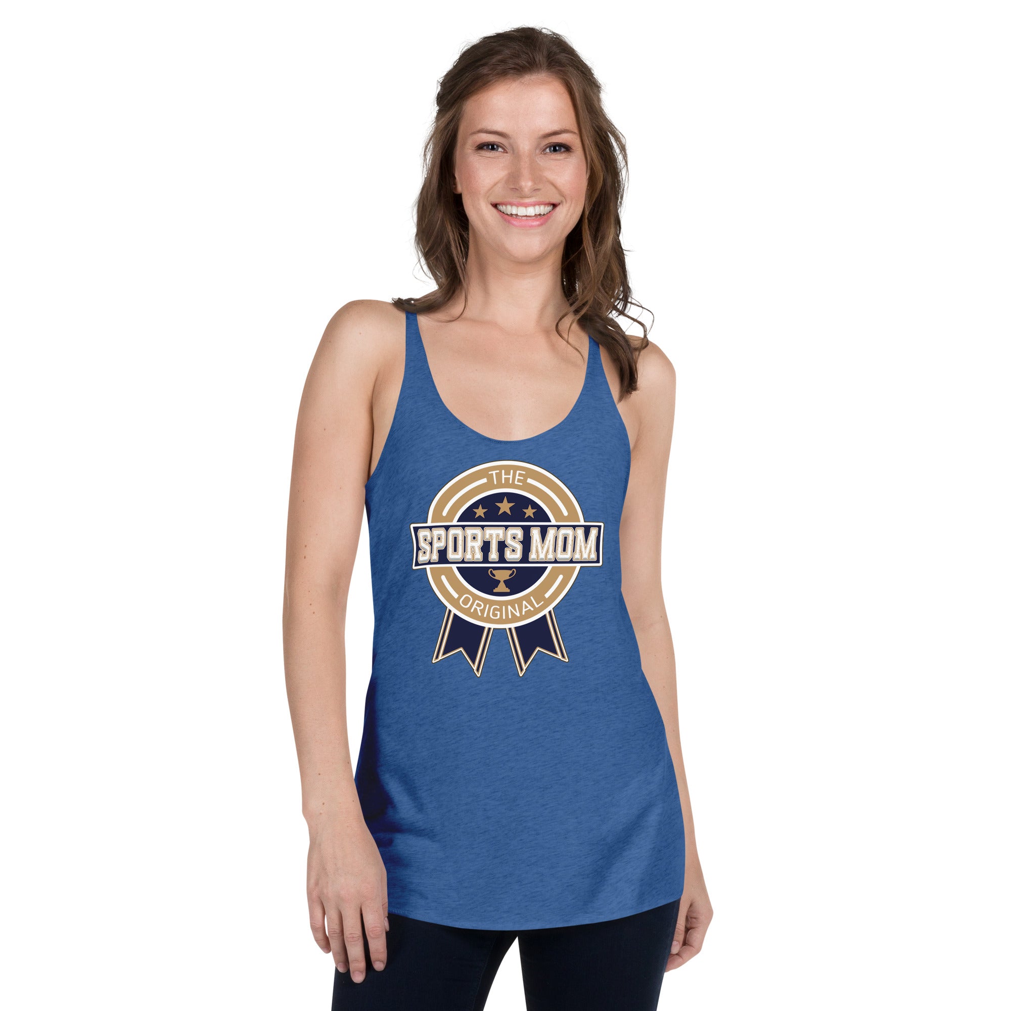 The Original Sports Mom Racerback Away Game Tank