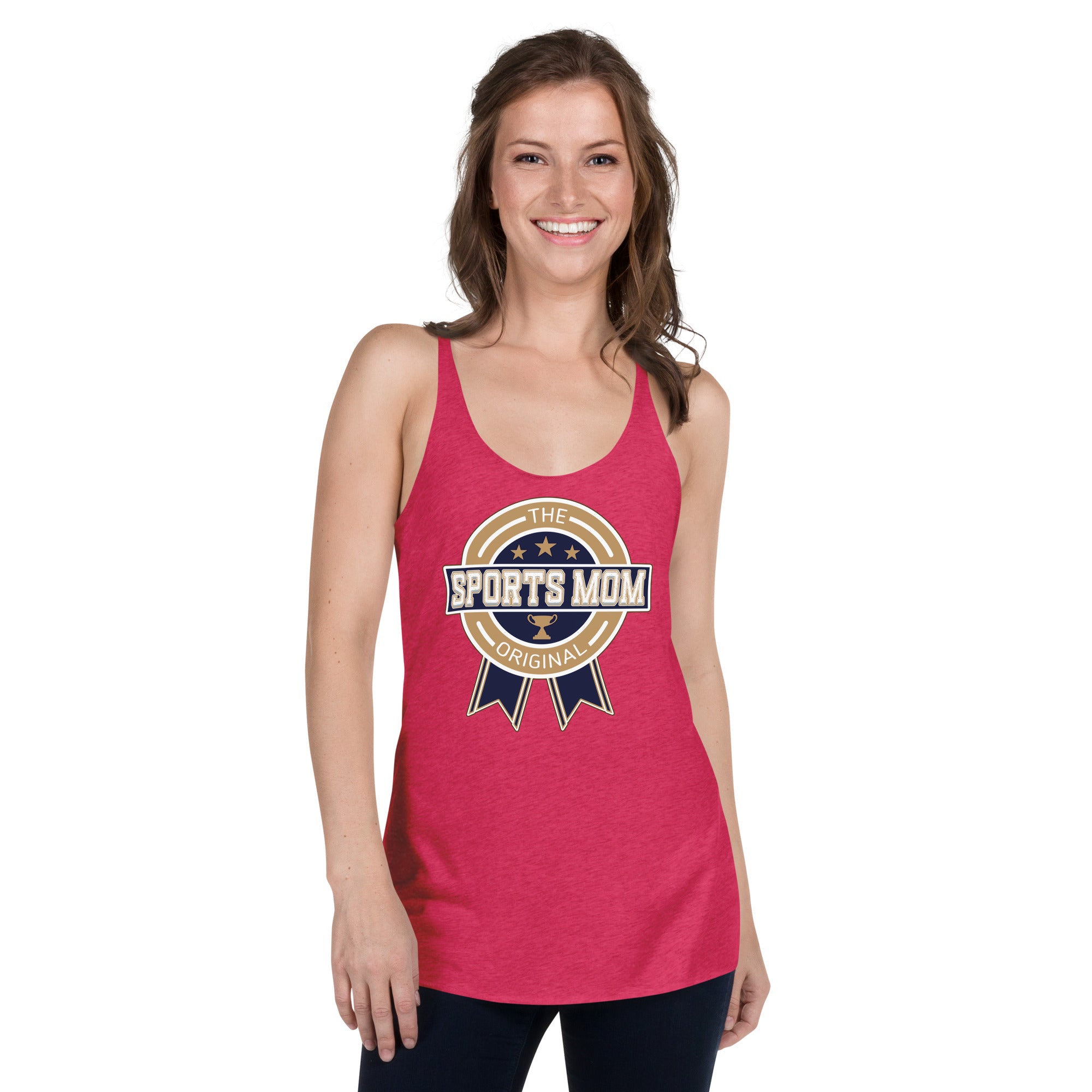 The Original Sports Mom Racerback Away Game Tank