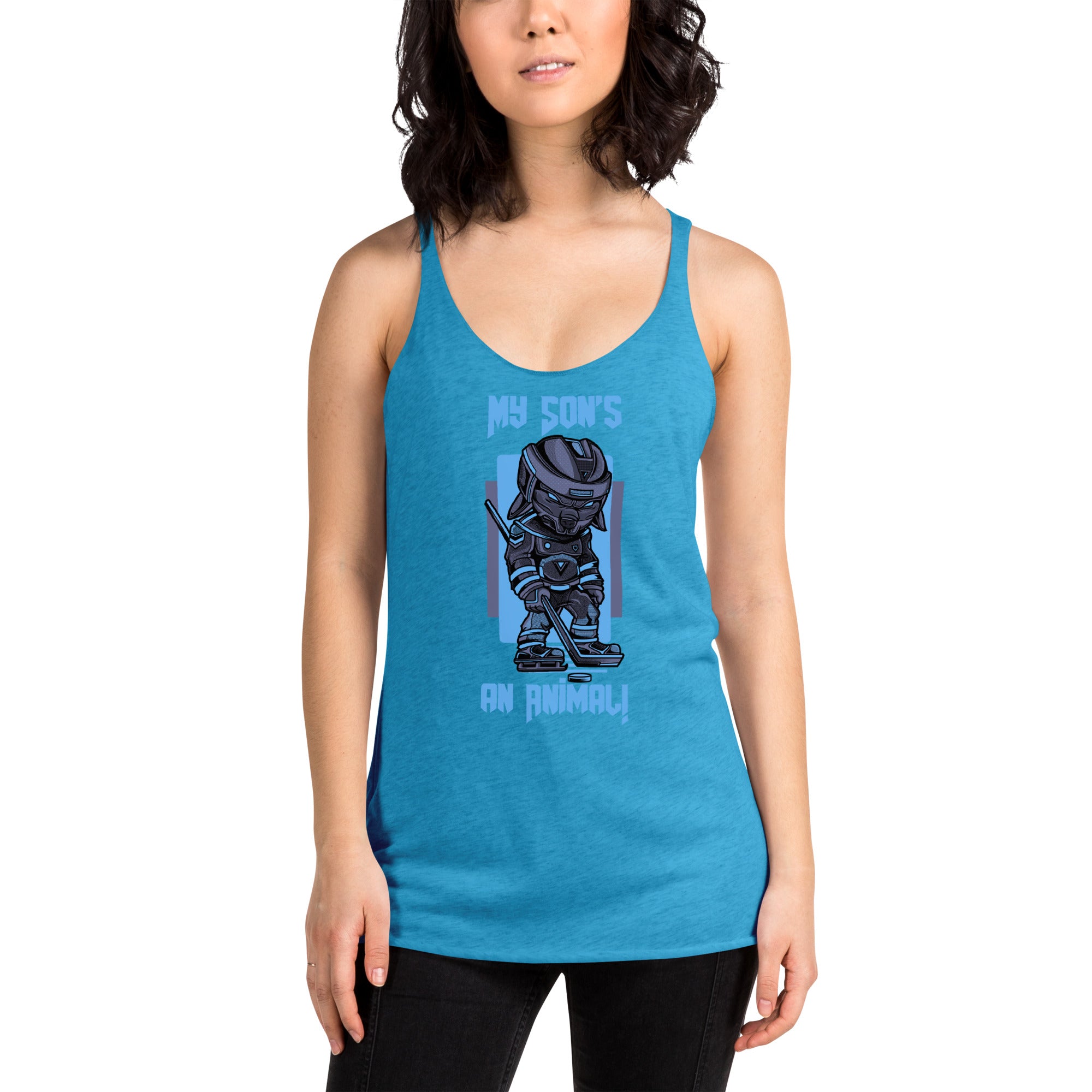 My Son's An Animal Women's Racerback Tank
