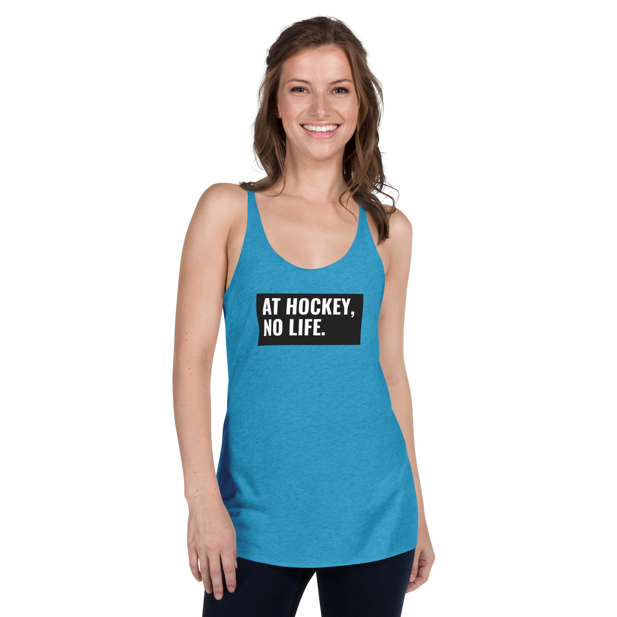 At Hockey, No Life Women's Racerback Tank