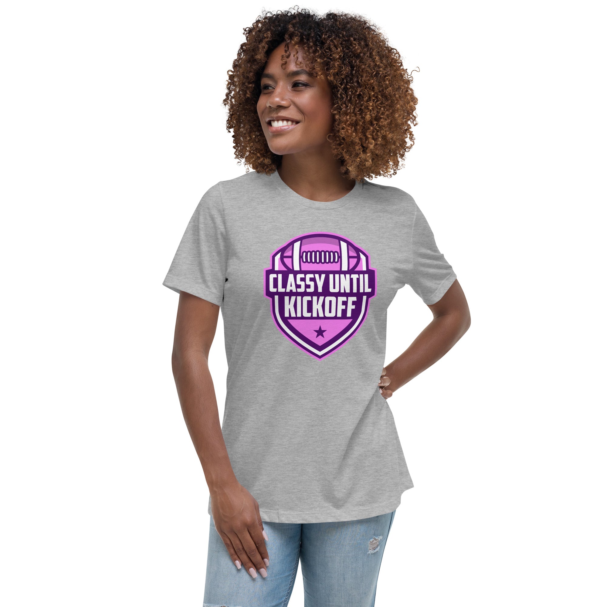 Classy Until KickOff Women's Premium Fit T-Shirt