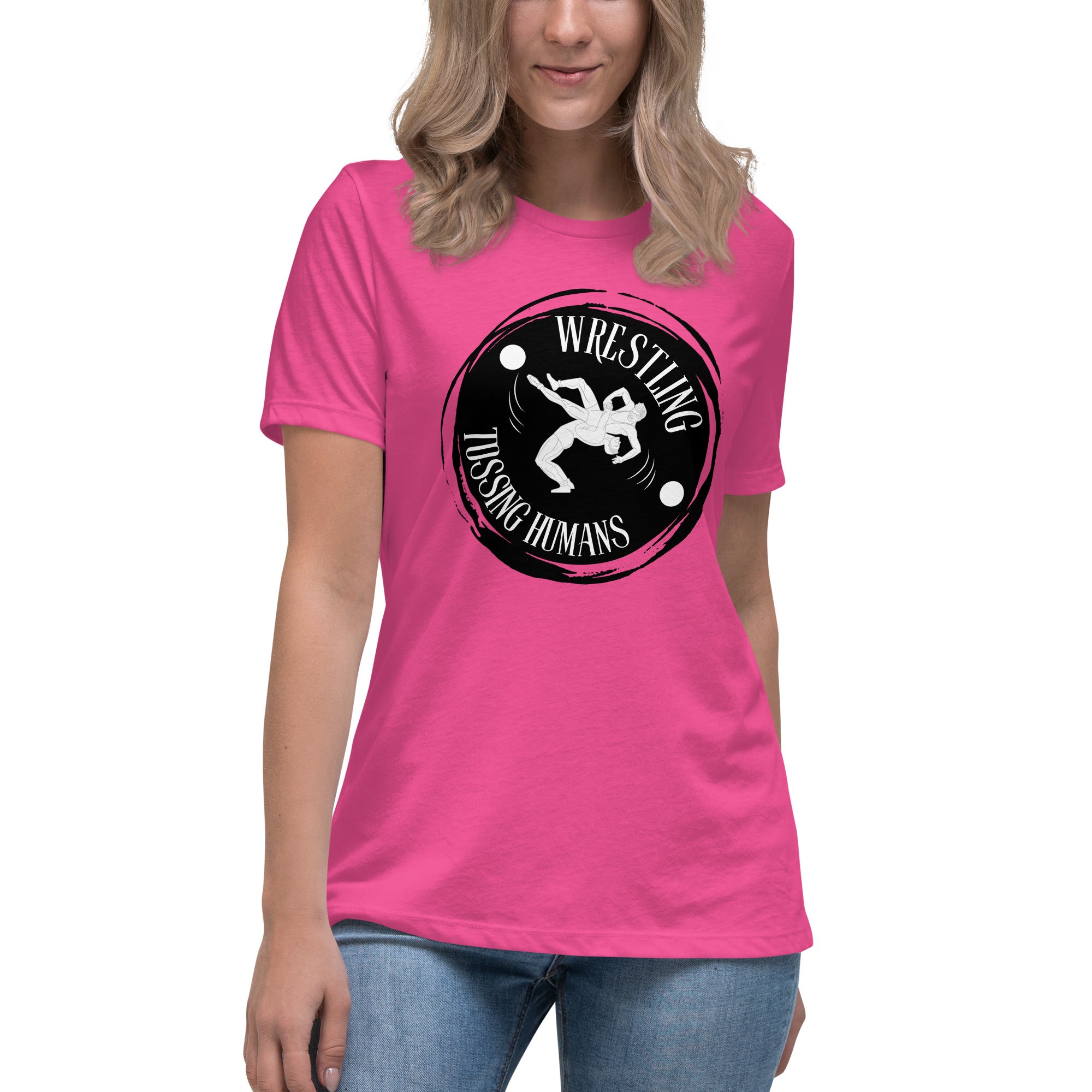 Wrestling Tossing Humans Women's Premium T-Shirt
