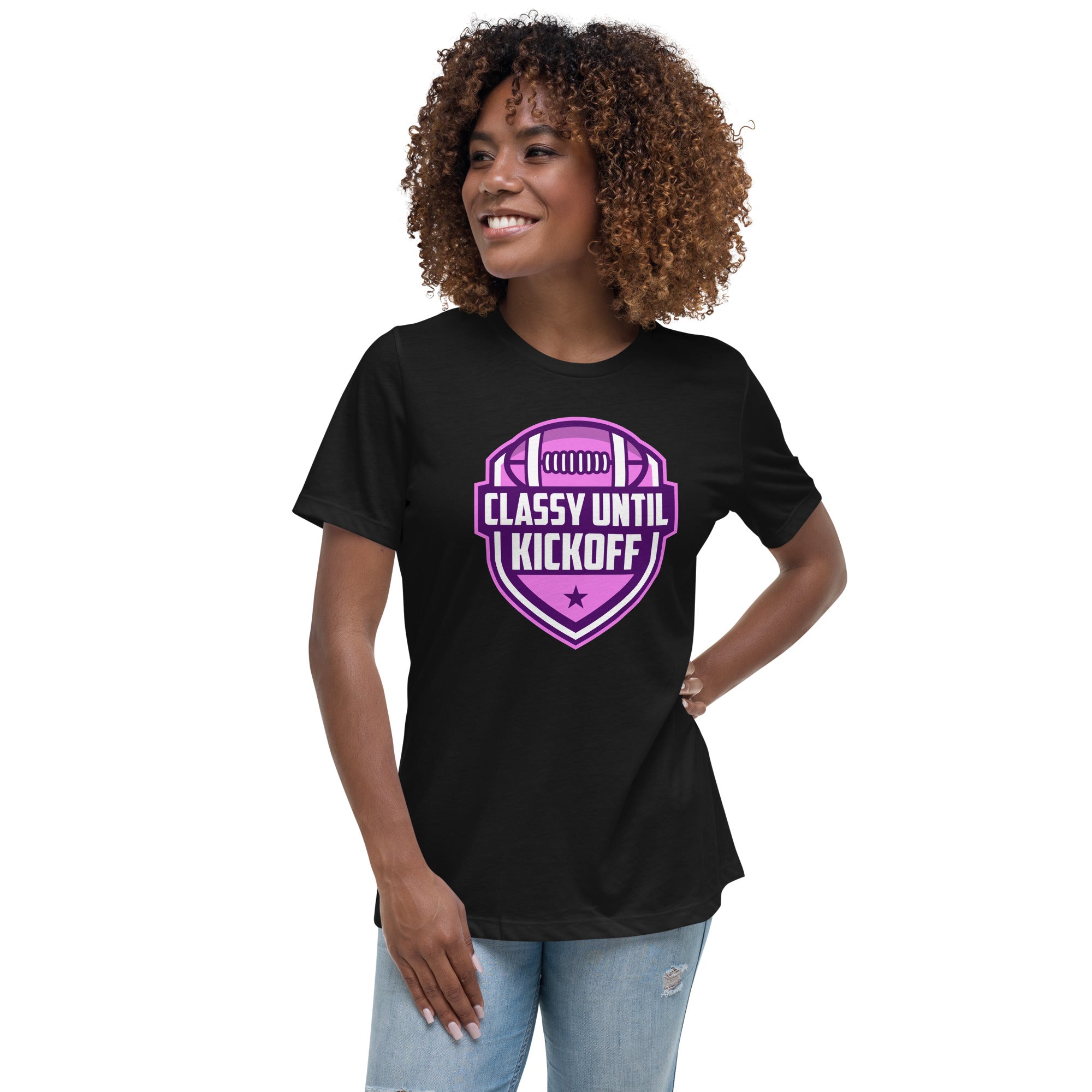 Classy Until KickOff Women's Premium Fit T-Shirt