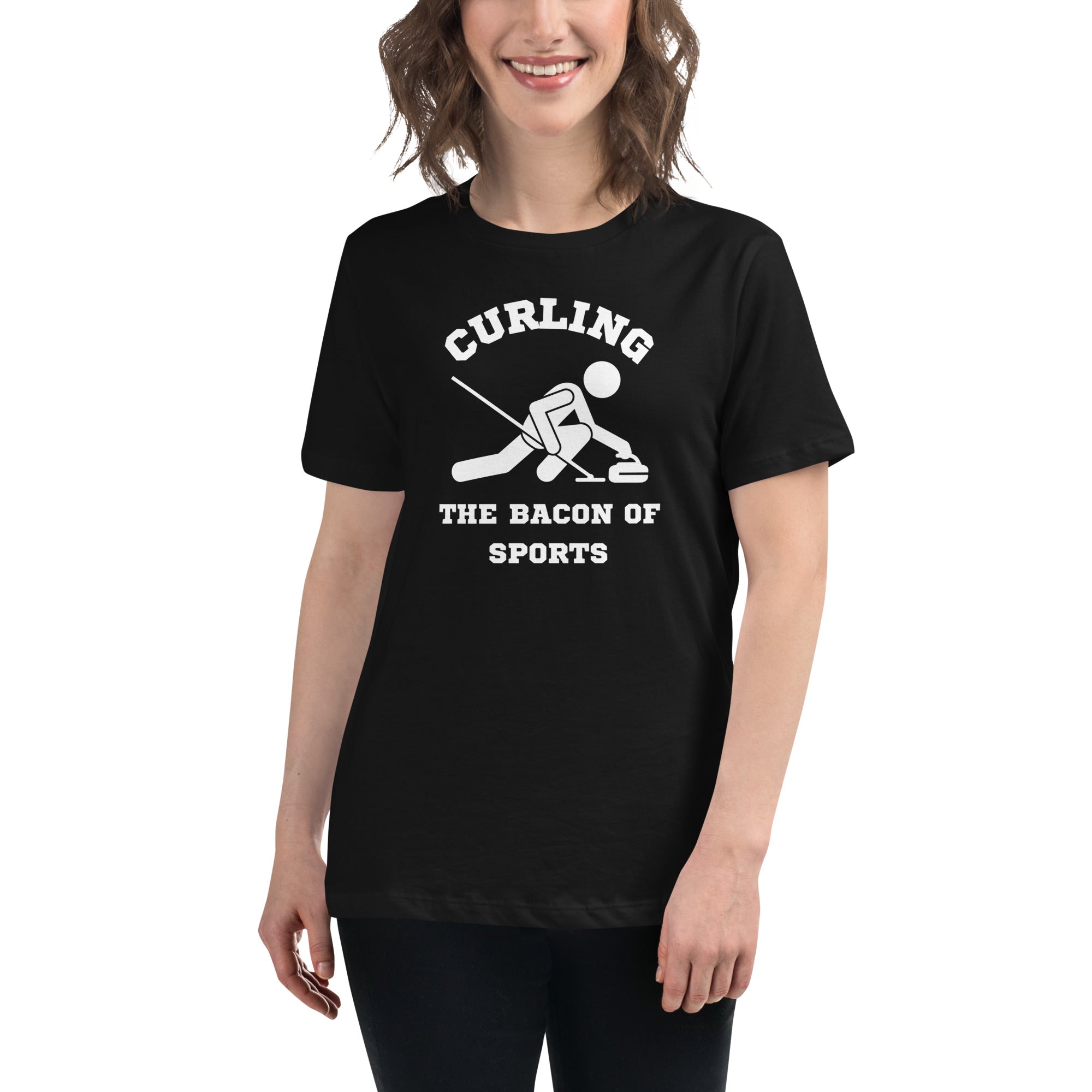 Curling The Bacon Of Sports Women's Premium T-Shirt