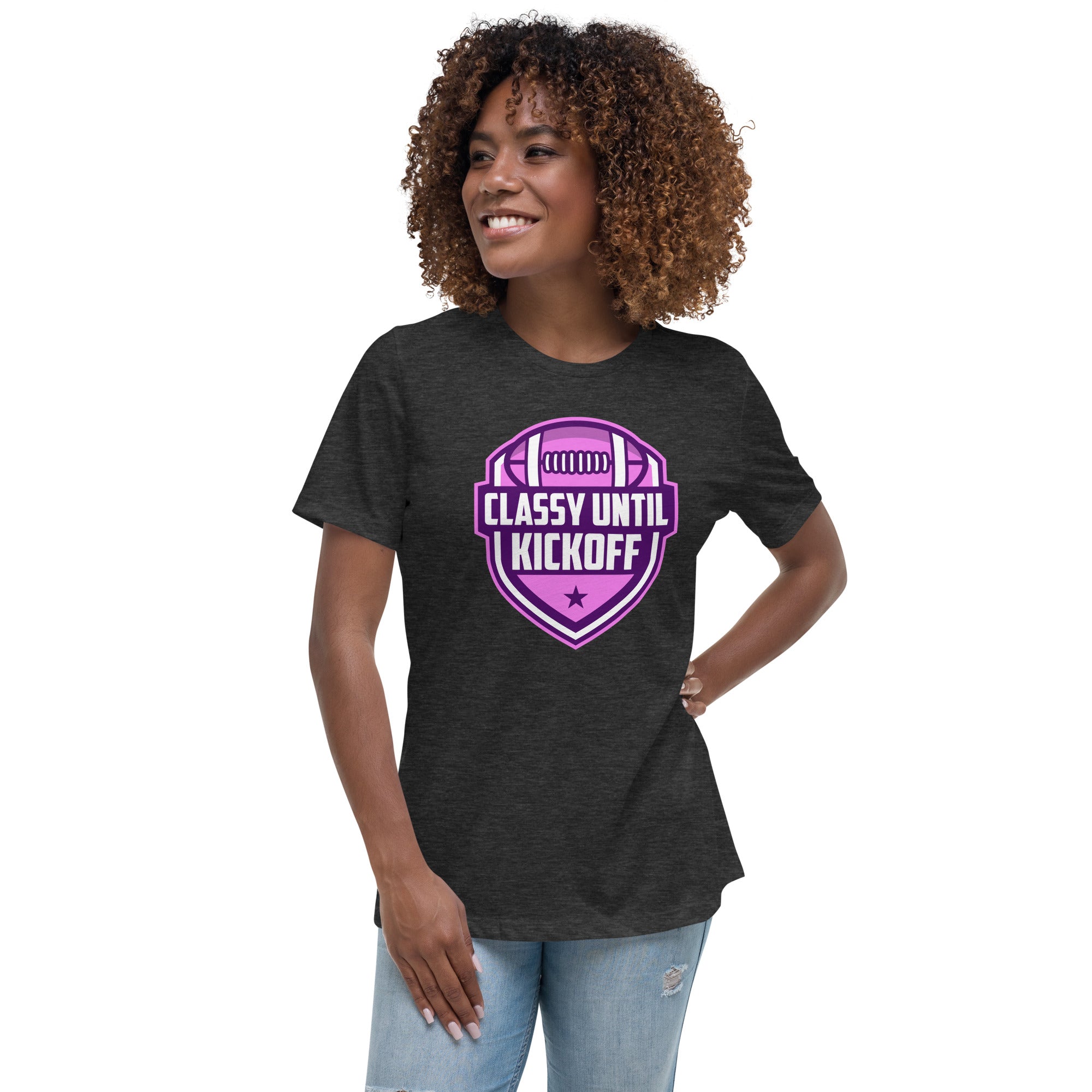 Classy Until KickOff Women's Premium Fit T-Shirt