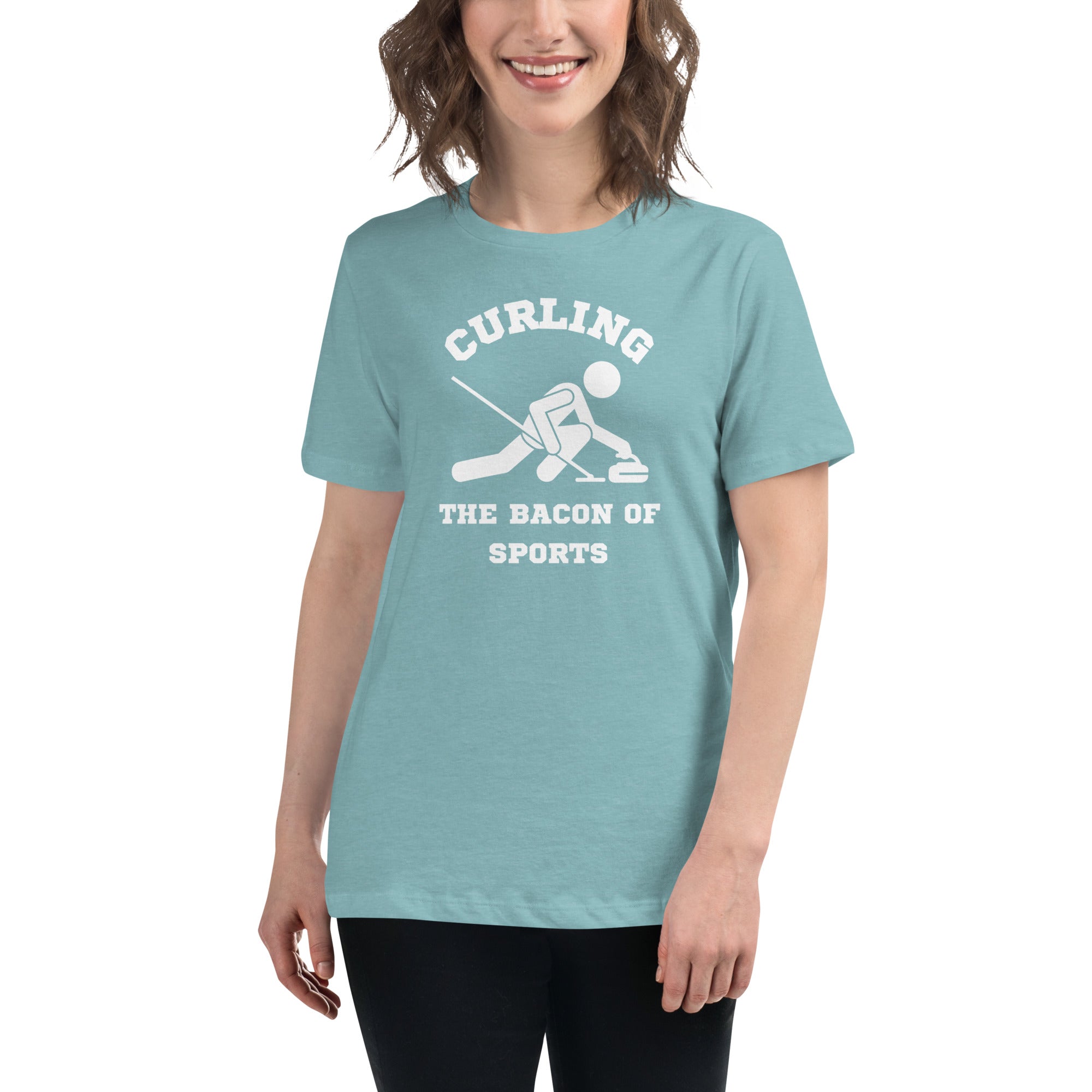 Curling The Bacon Of Sports Women's Premium T-Shirt