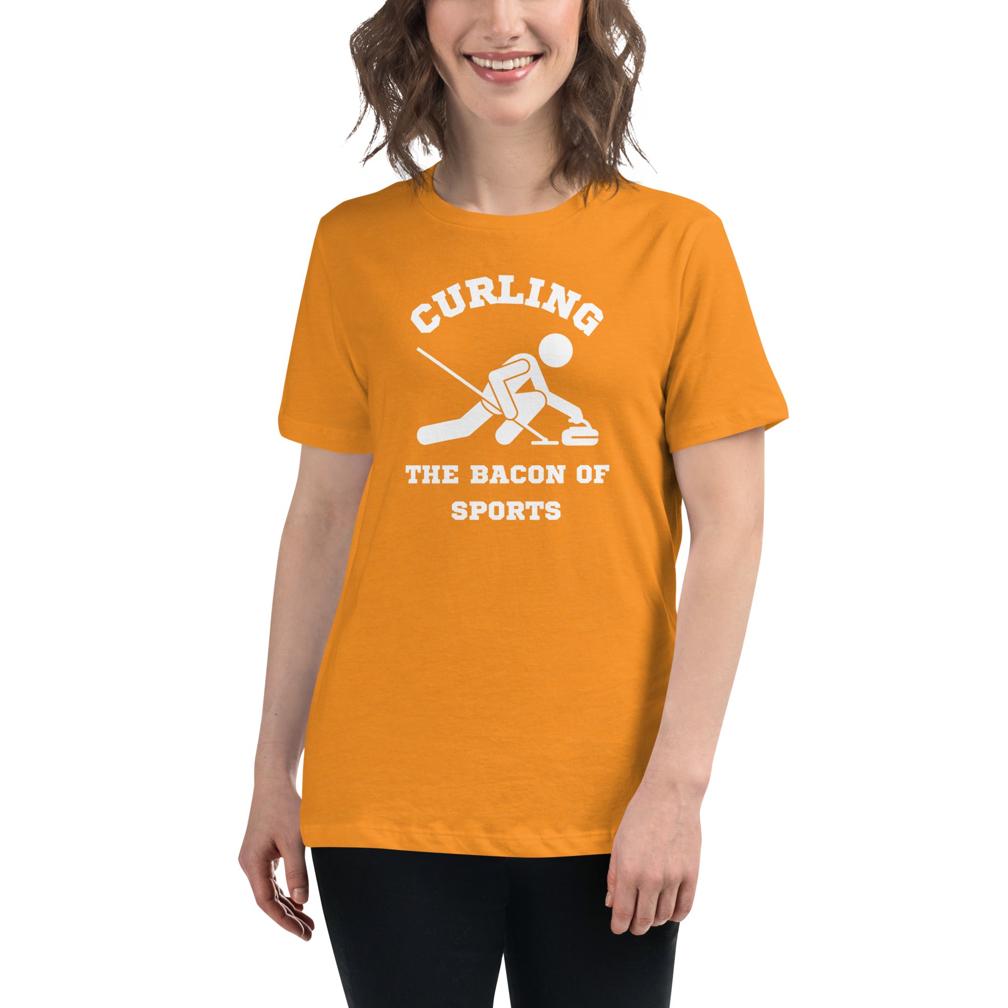Curling The Bacon Of Sports Women's Premium T-Shirt