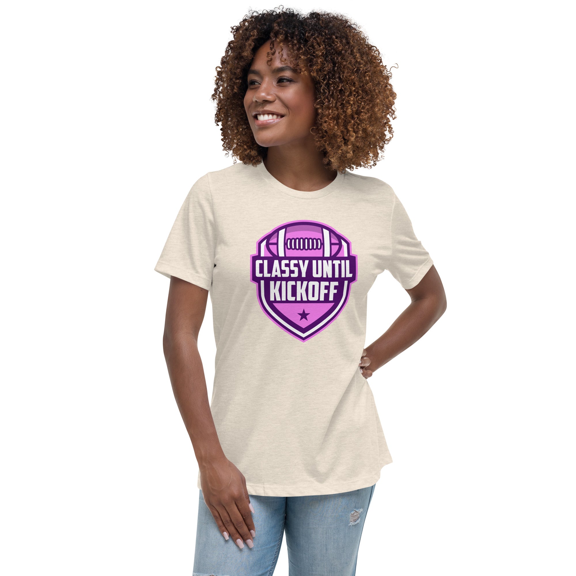 Classy Until KickOff Women's Premium Fit T-Shirt