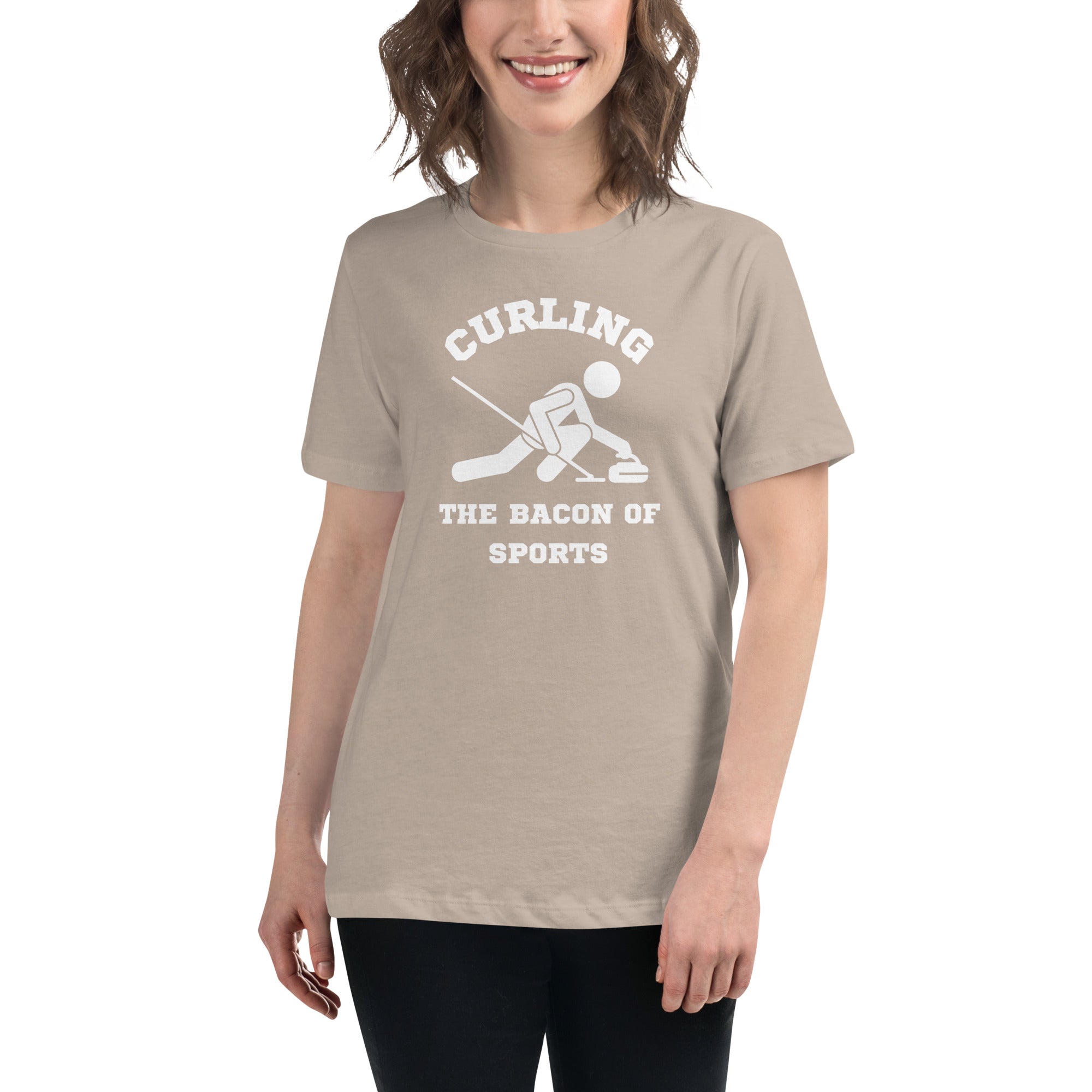 Curling The Bacon Of Sports Women's Premium T-Shirt