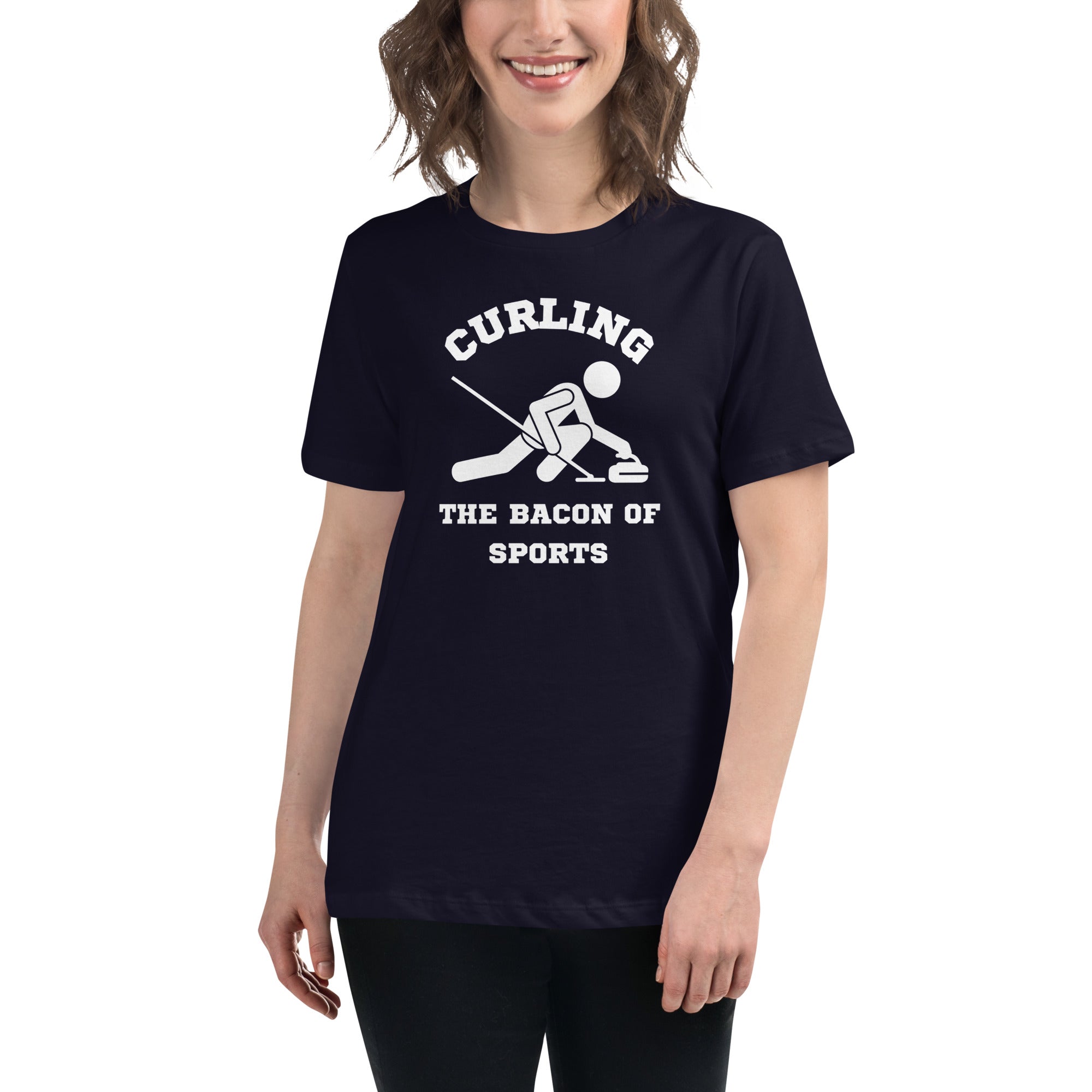 Curling The Bacon Of Sports Women's Premium T-Shirt