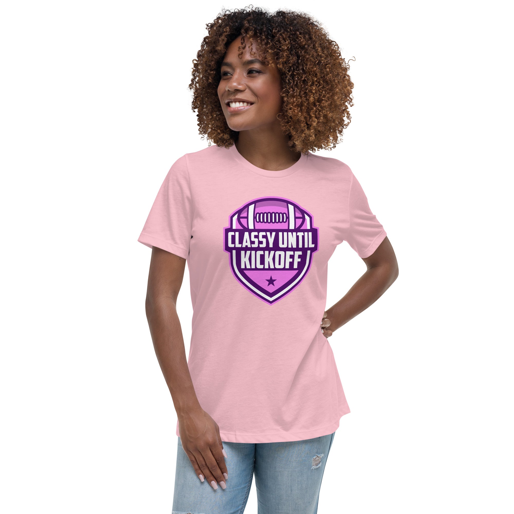 Classy Until KickOff Women's Premium Fit T-Shirt