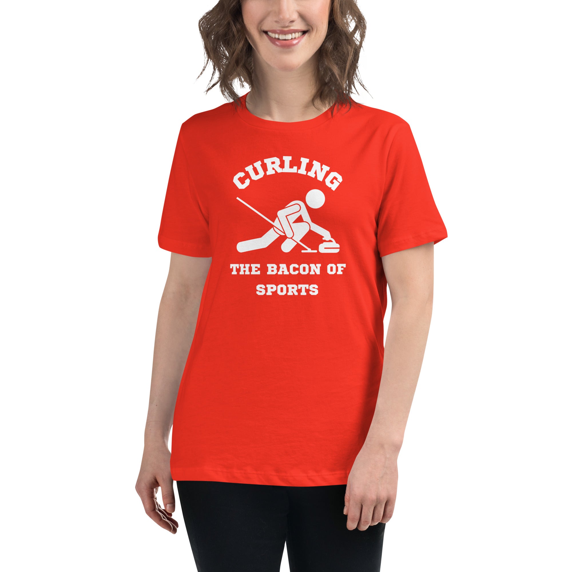Curling The Bacon Of Sports Women's Premium T-Shirt