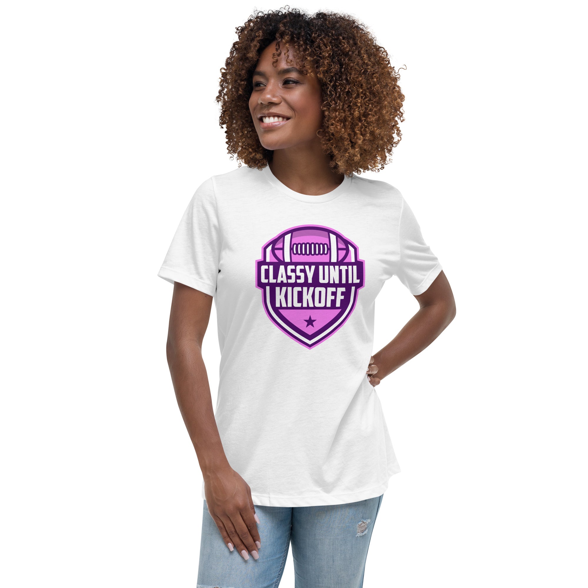 Classy Until KickOff Women's Premium Fit T-Shirt