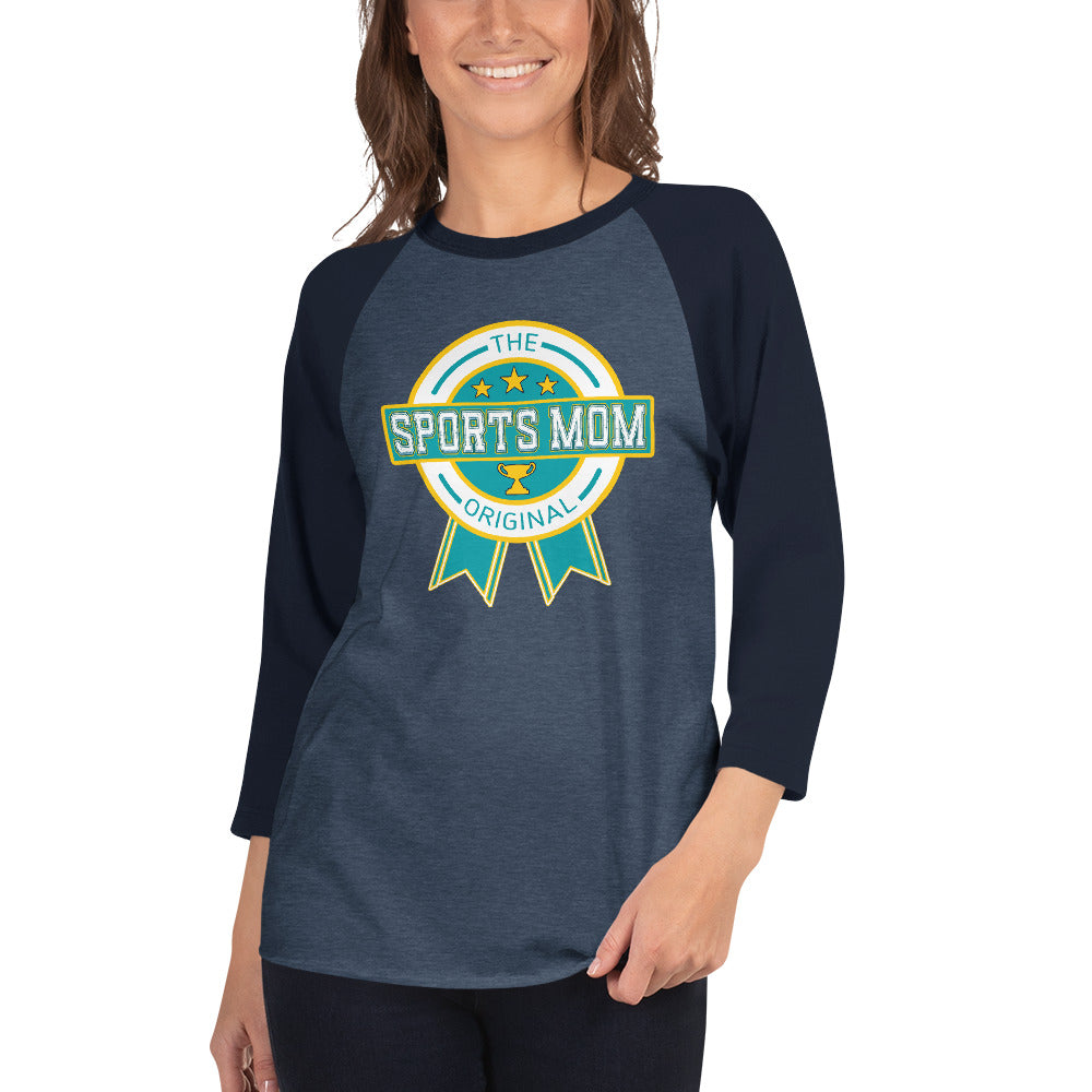 The Original Sports Mom Premium Inaugural 3/4 Sleeve