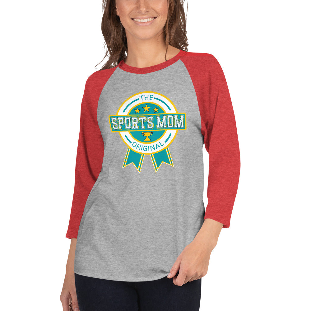 The Original Sports Mom Premium Inaugural 3/4 Sleeve