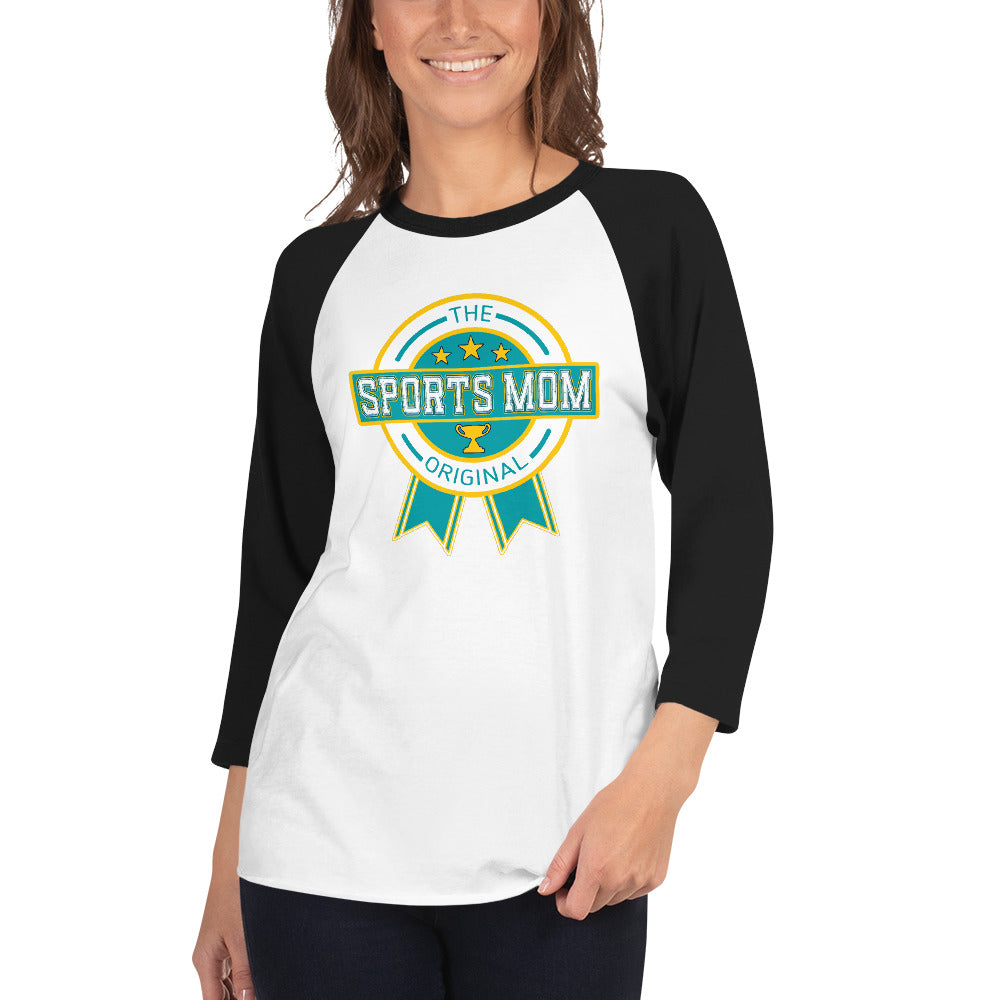 The Original Sports Mom Premium Inaugural 3/4 Sleeve