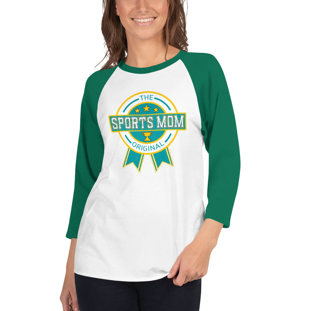 The Original Sports Mom Premium Inaugural 3/4 Sleeve