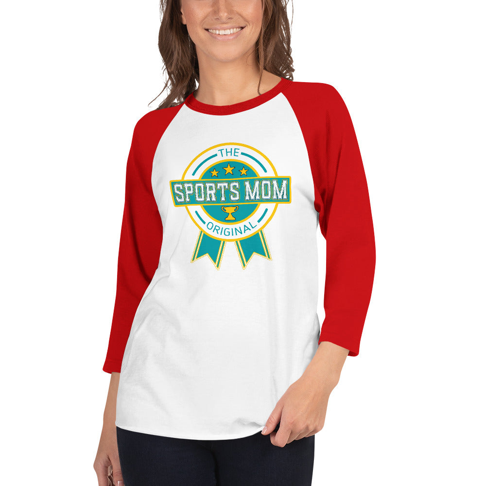 The Original Sports Mom Premium Inaugural 3/4 Sleeve