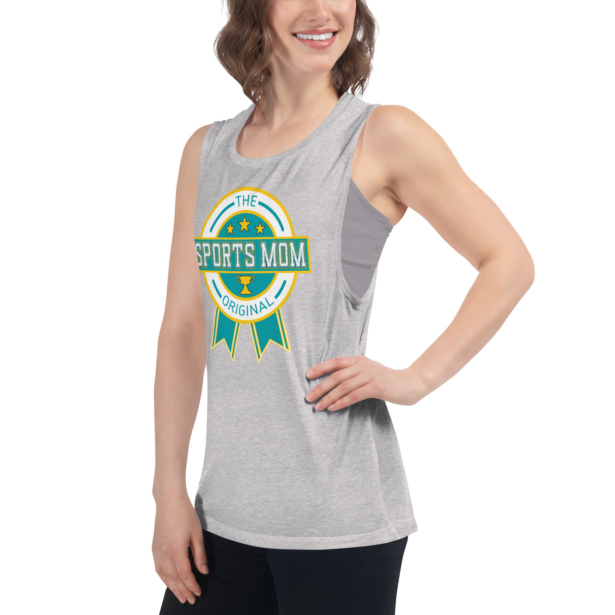 The Original Sports Mom Premium Muscle Tank