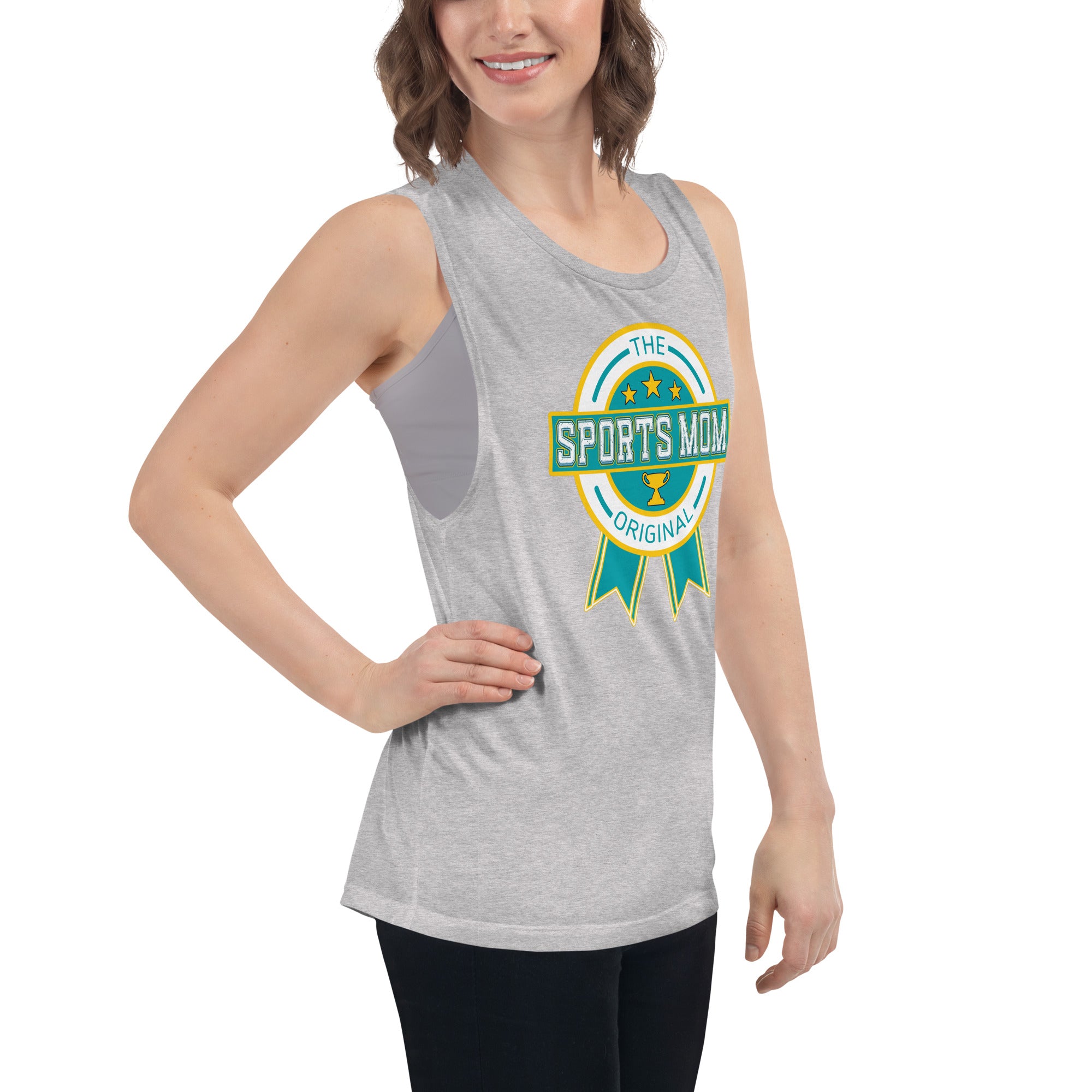 The Original Sports Mom Premium Muscle Tank