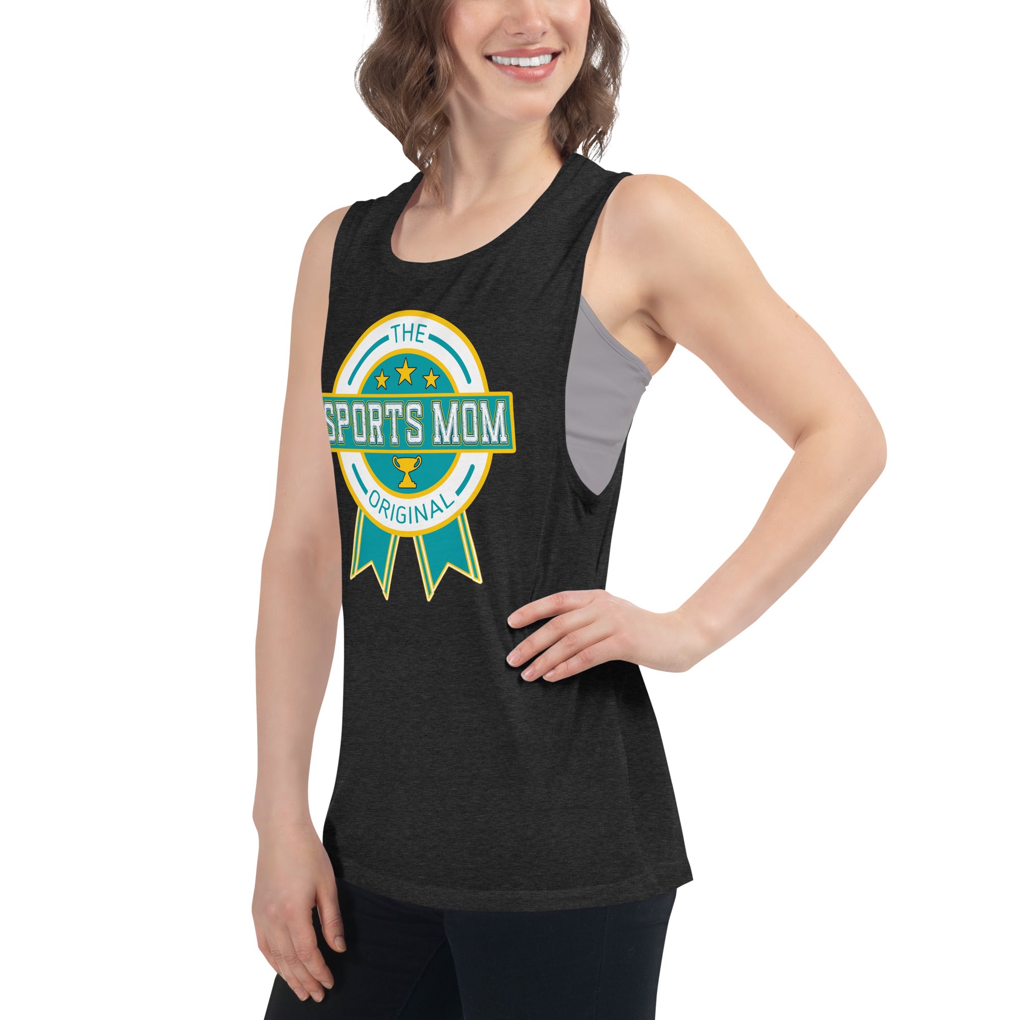 The Original Sports Mom Premium Muscle Tank