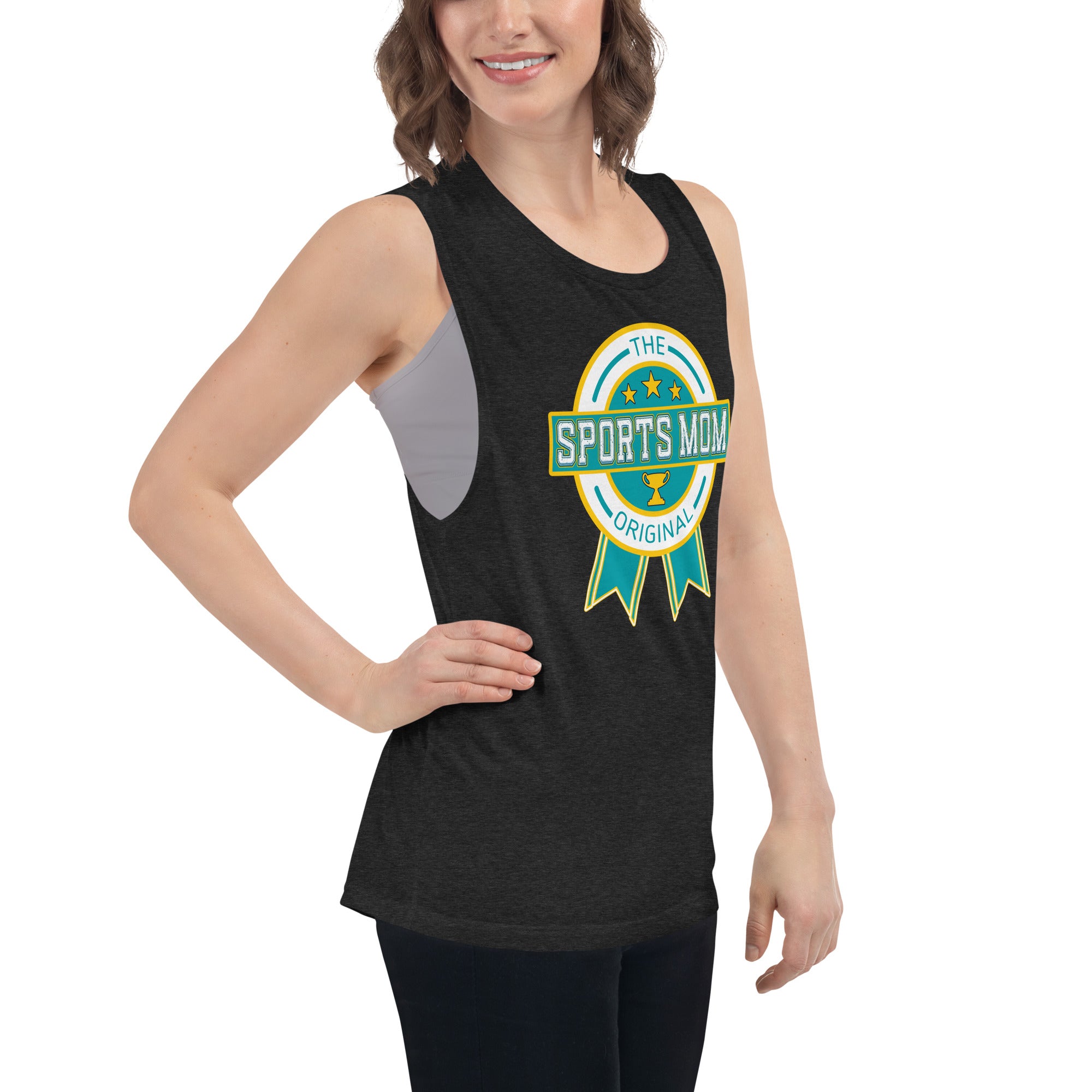 The Original Sports Mom Premium Muscle Tank