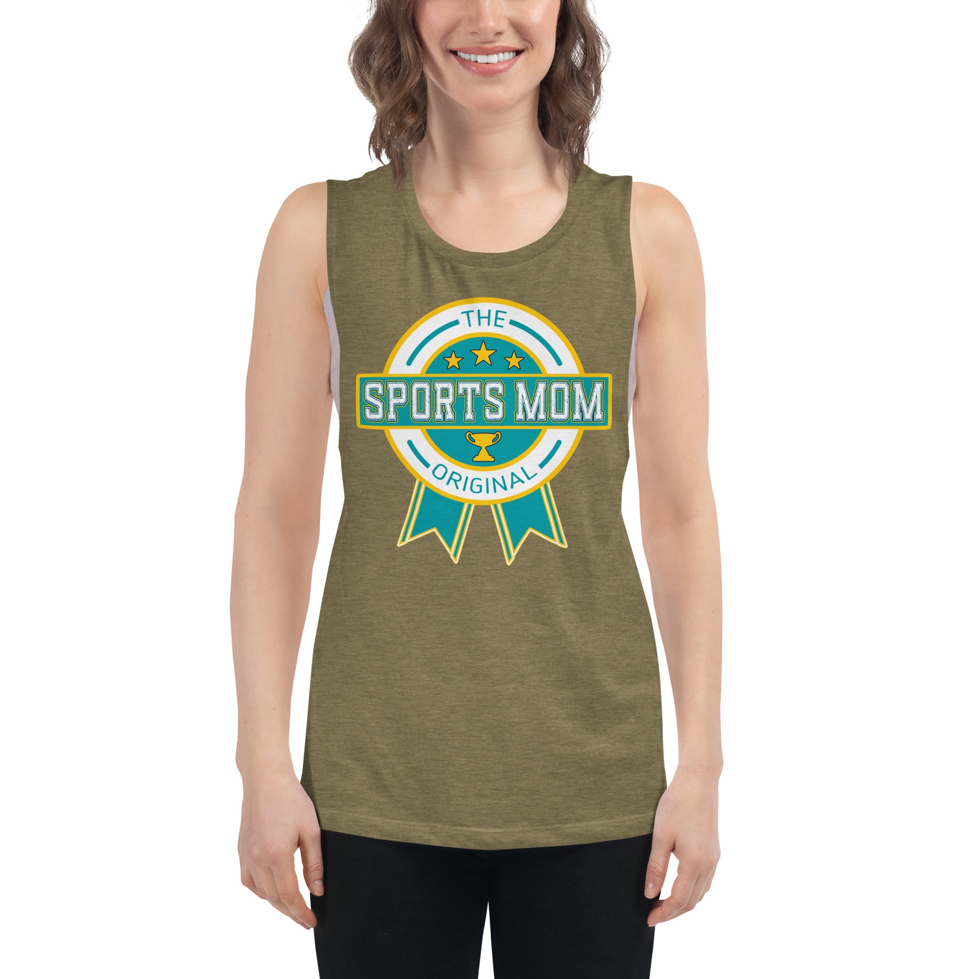 The Original Sports Mom Premium Muscle Tank