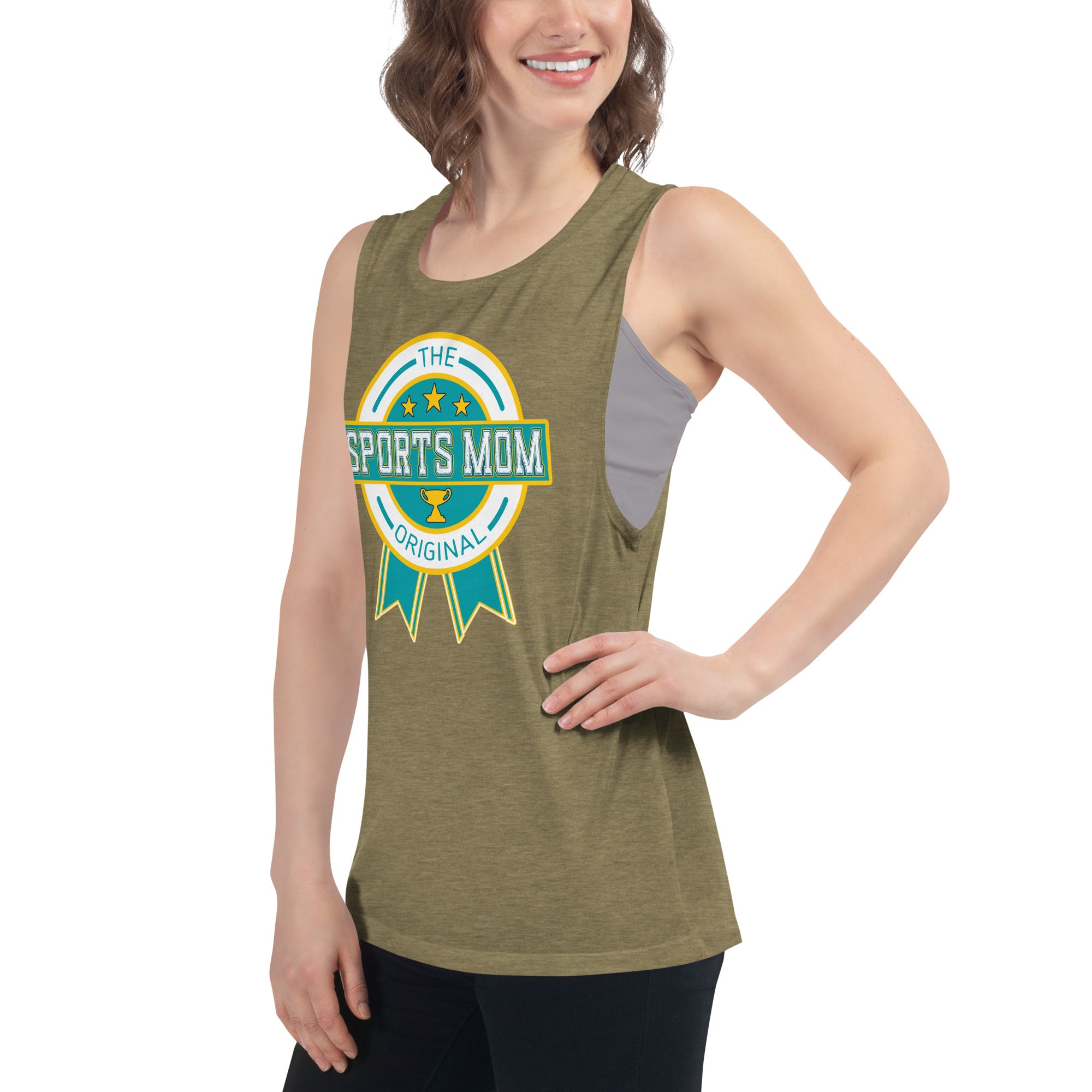 The Original Sports Mom Premium Muscle Tank