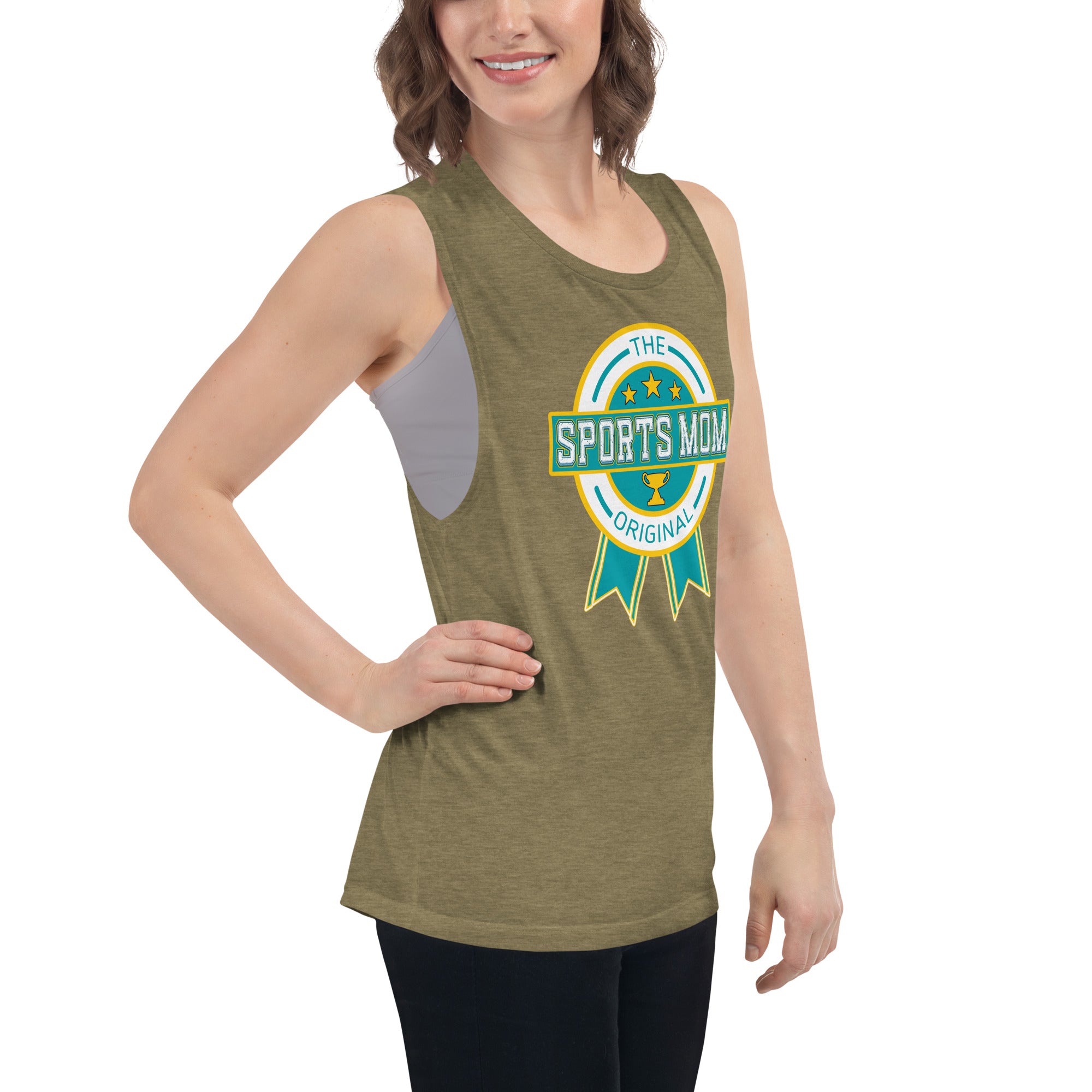 The Original Sports Mom Premium Muscle Tank