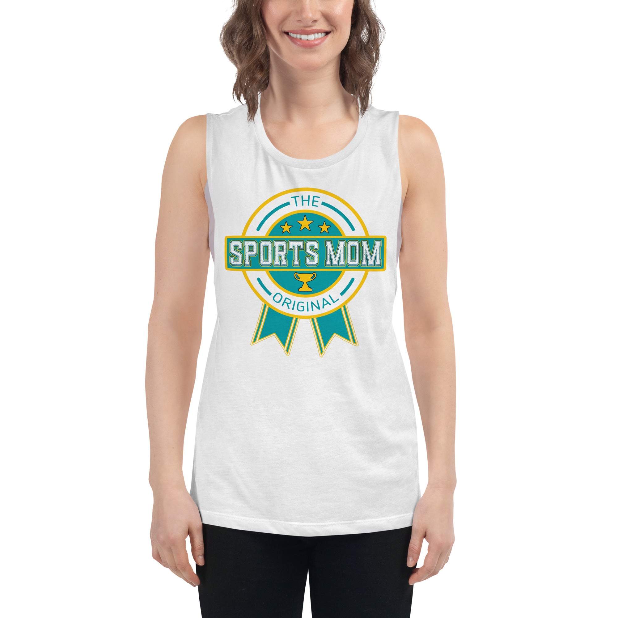 The Original Sports Mom Premium Muscle Tank