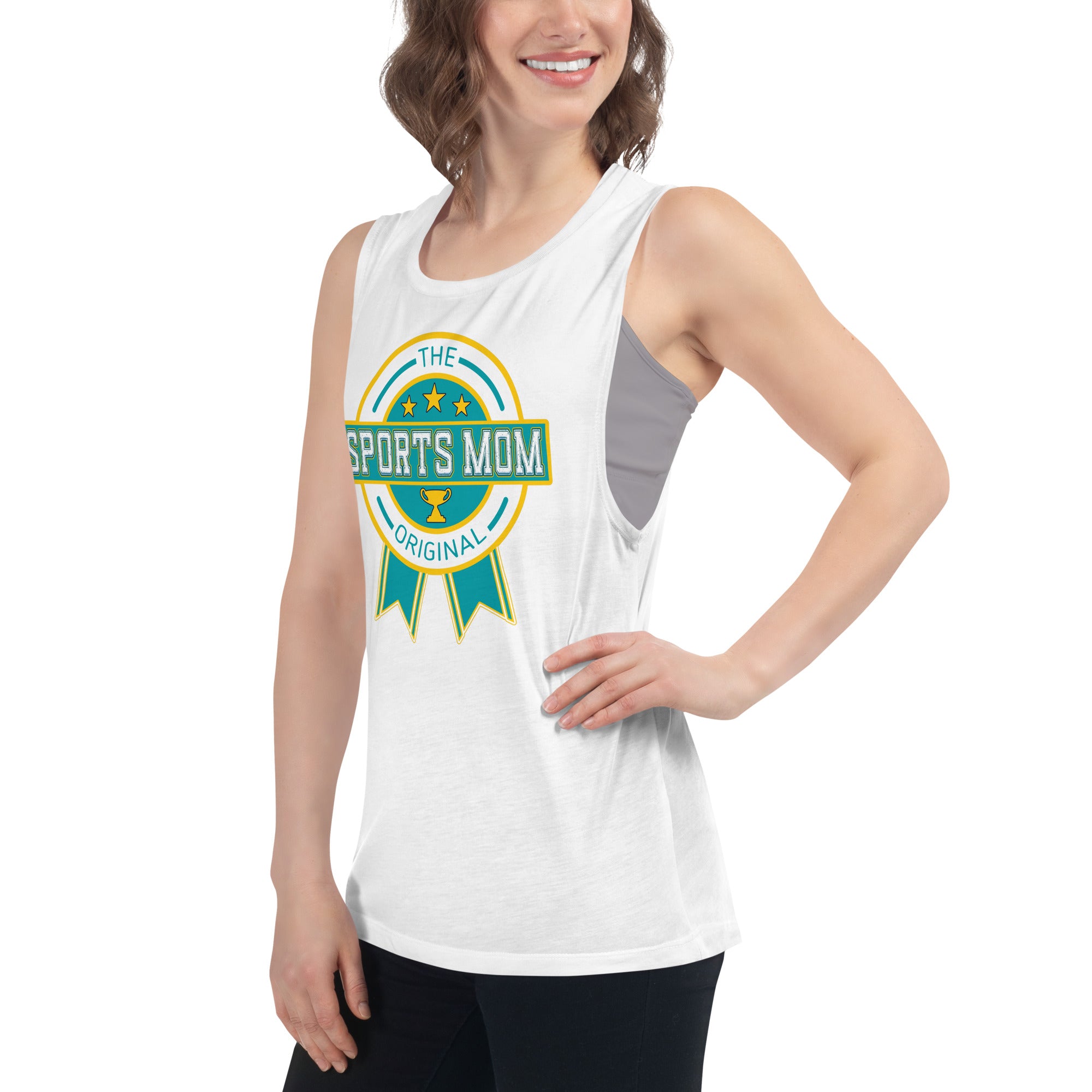 The Original Sports Mom Premium Muscle Tank