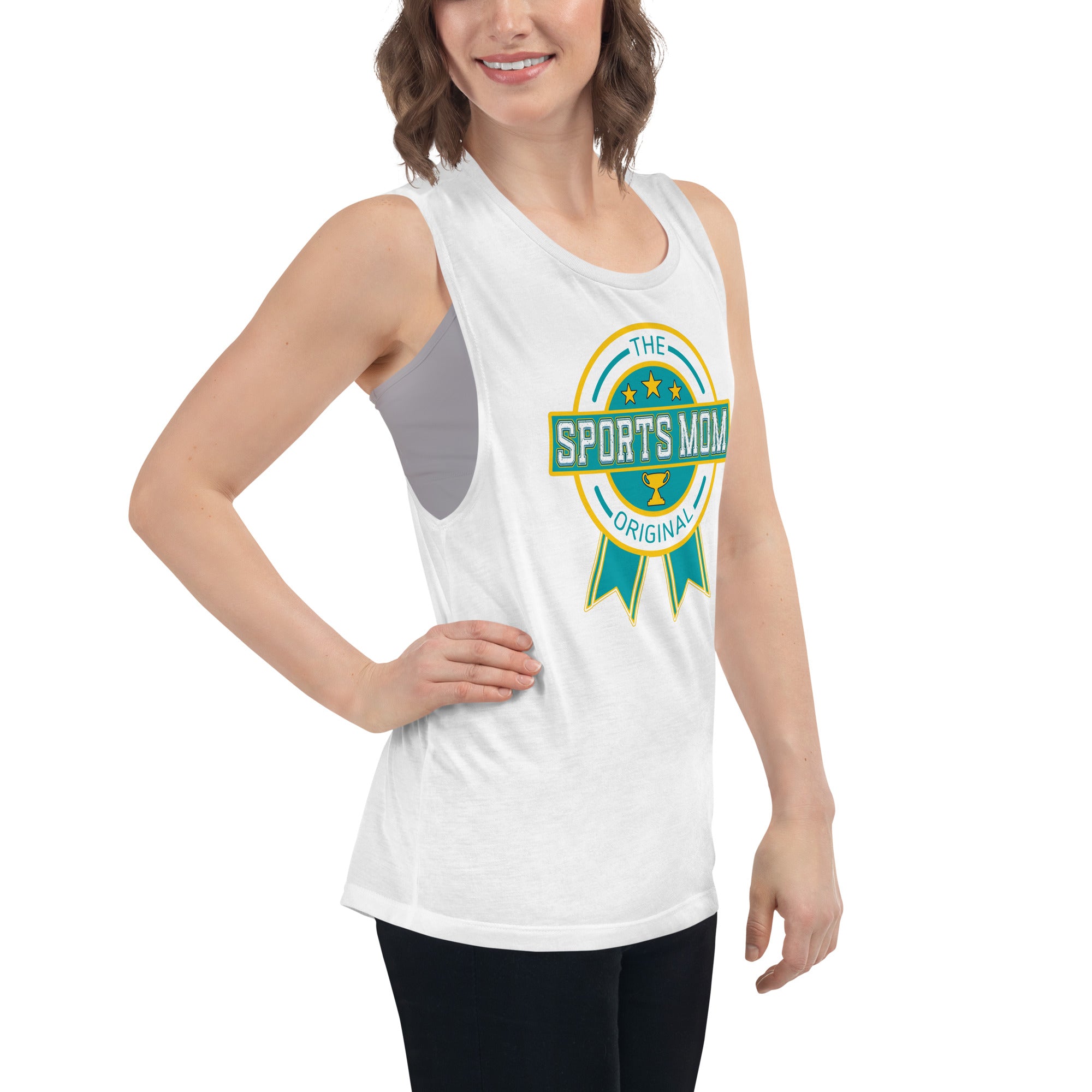 The Original Sports Mom Premium Muscle Tank