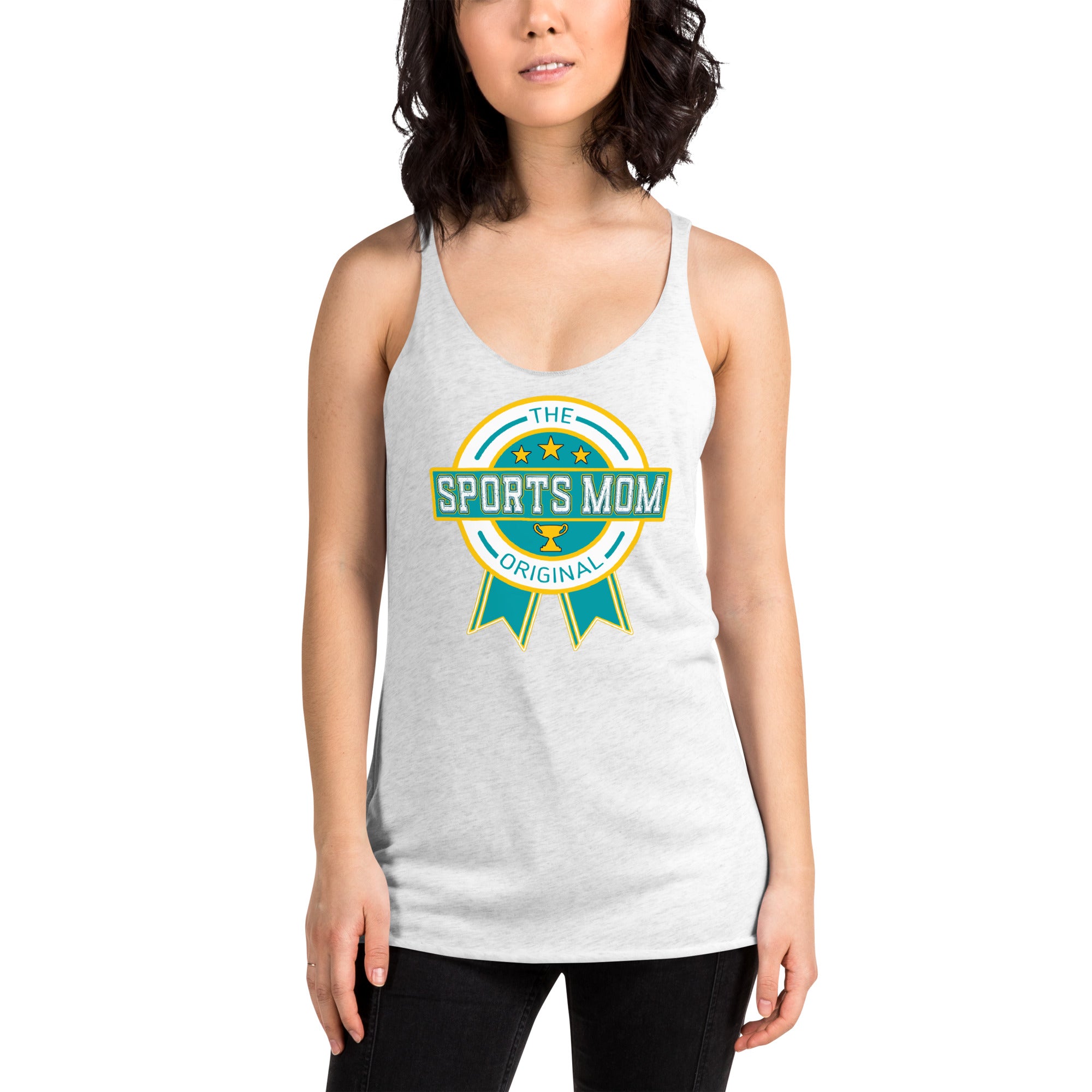 The Original Sports Mom Racerback Tank