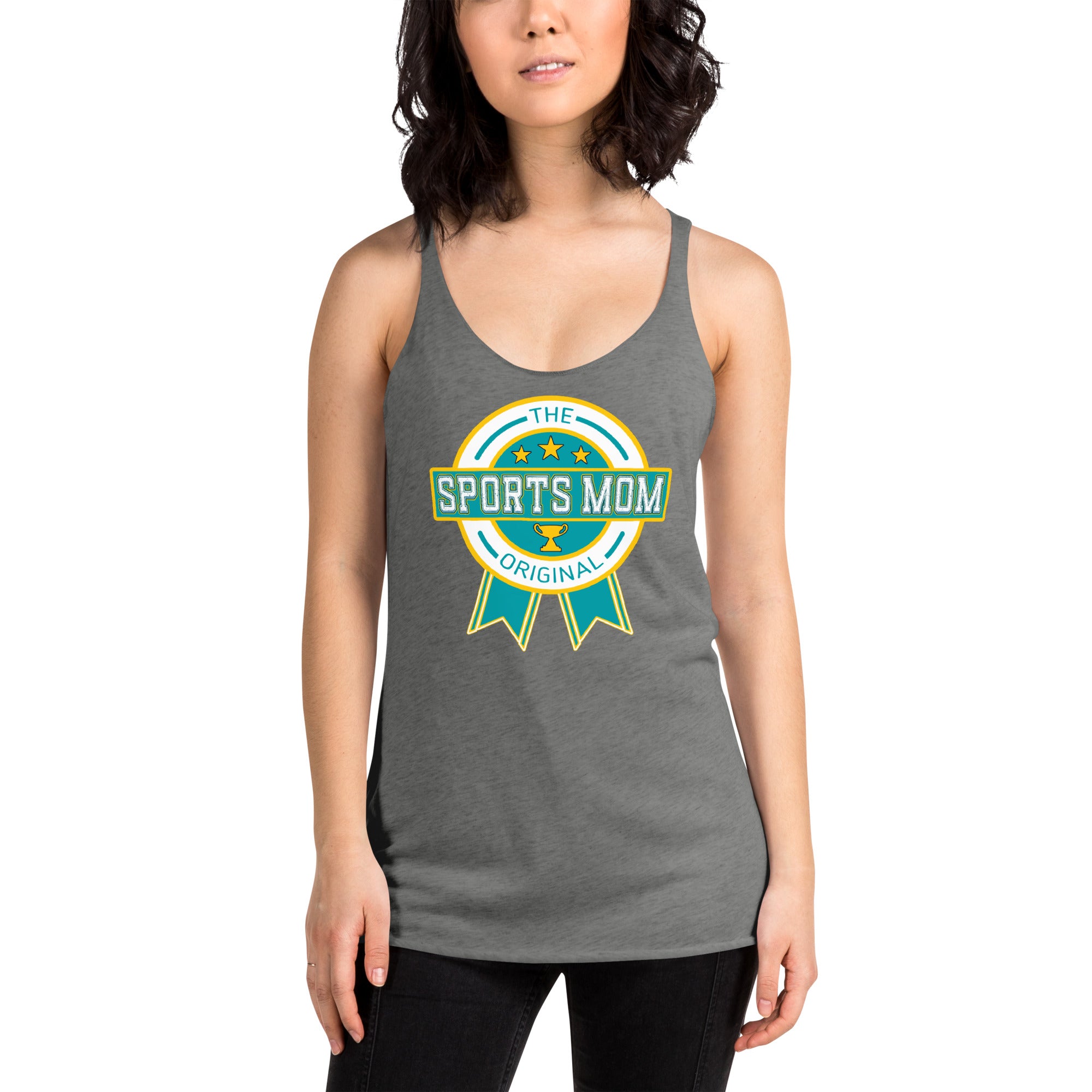 The Original Sports Mom Racerback Tank