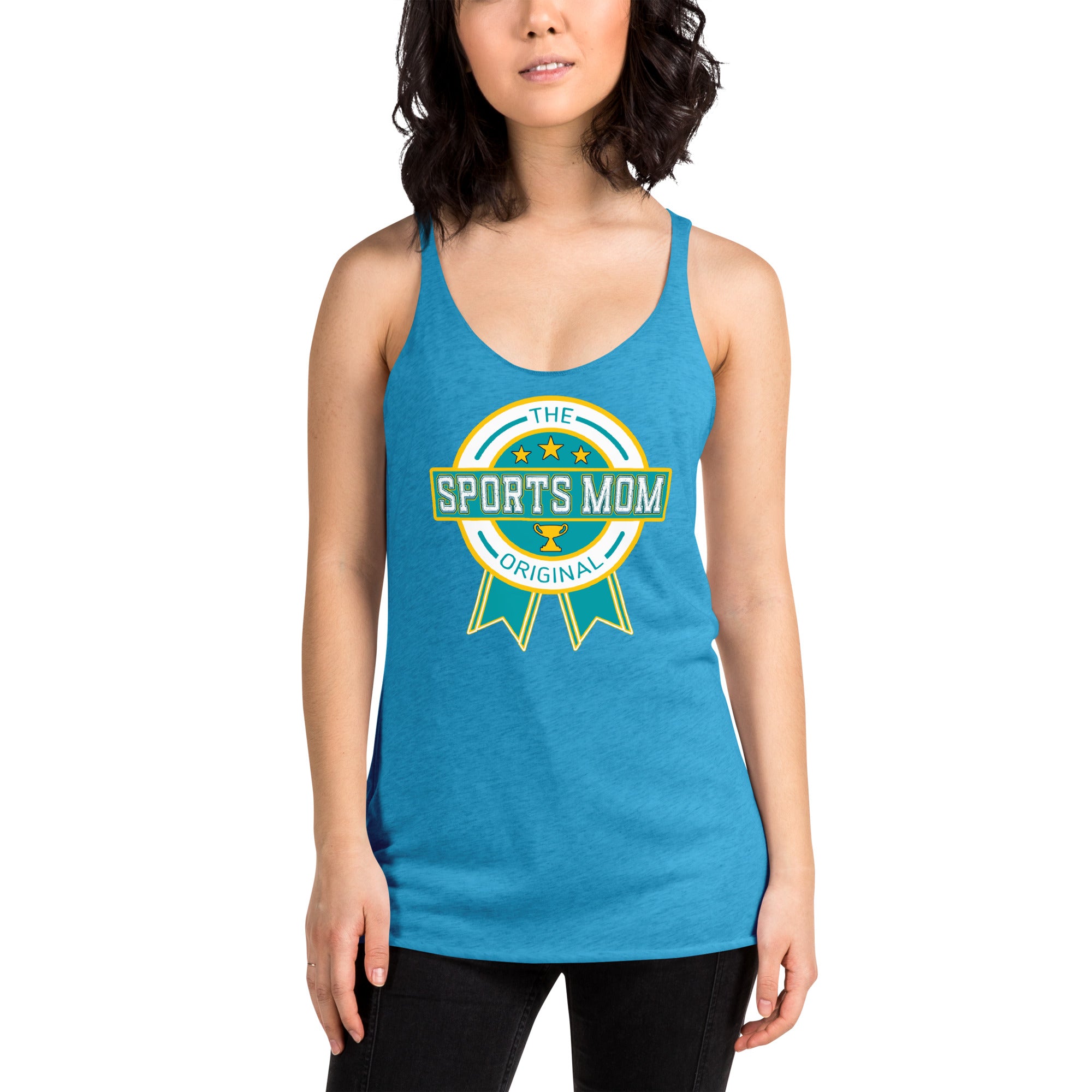 The Original Sports Mom Racerback Tank