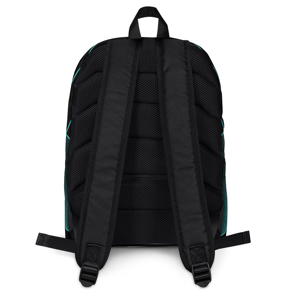 Sports Dad Multi-Pocket Backpack - Teal Stare