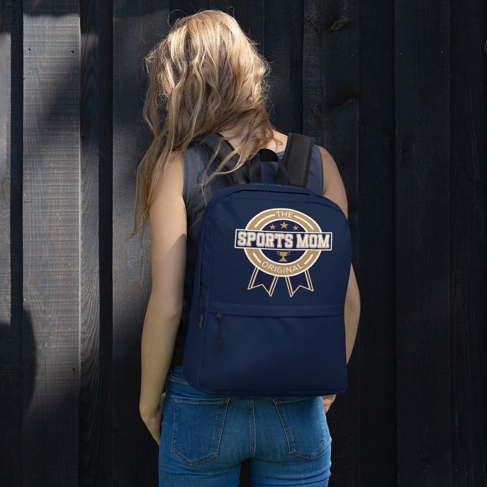 Sports Mom Multi-Pocket Backpack - Away Game - Navy