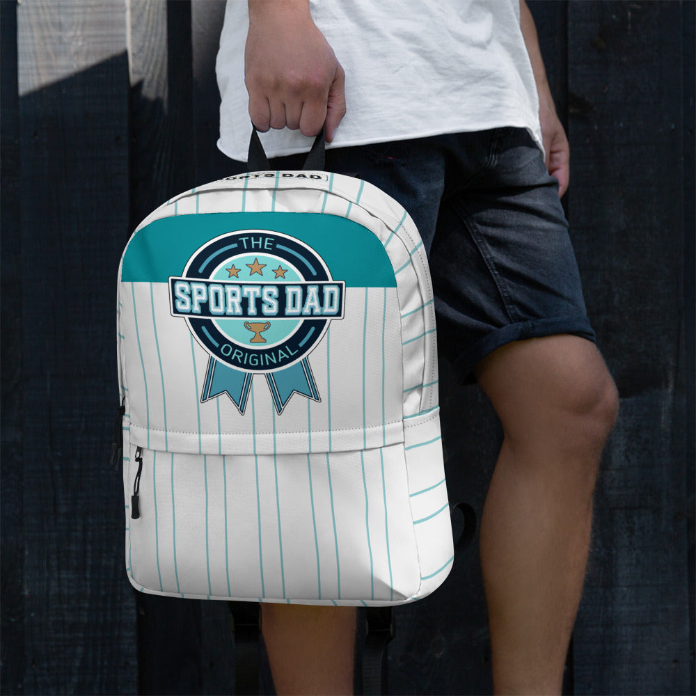 Sports Dad Multi-Pocket Backpack - Teal Line Up