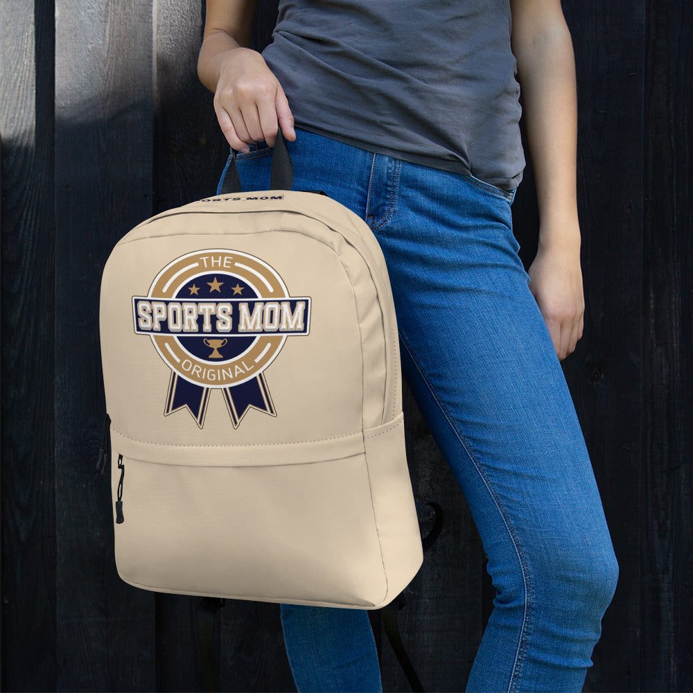 Sports Mom Multi-Pocket Backpack - Away Game - Champagne