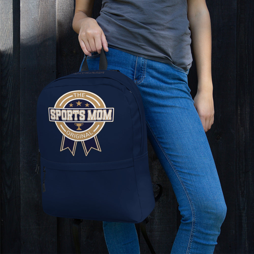 Sports Mom Multi-Pocket Backpack - Away Game - Navy