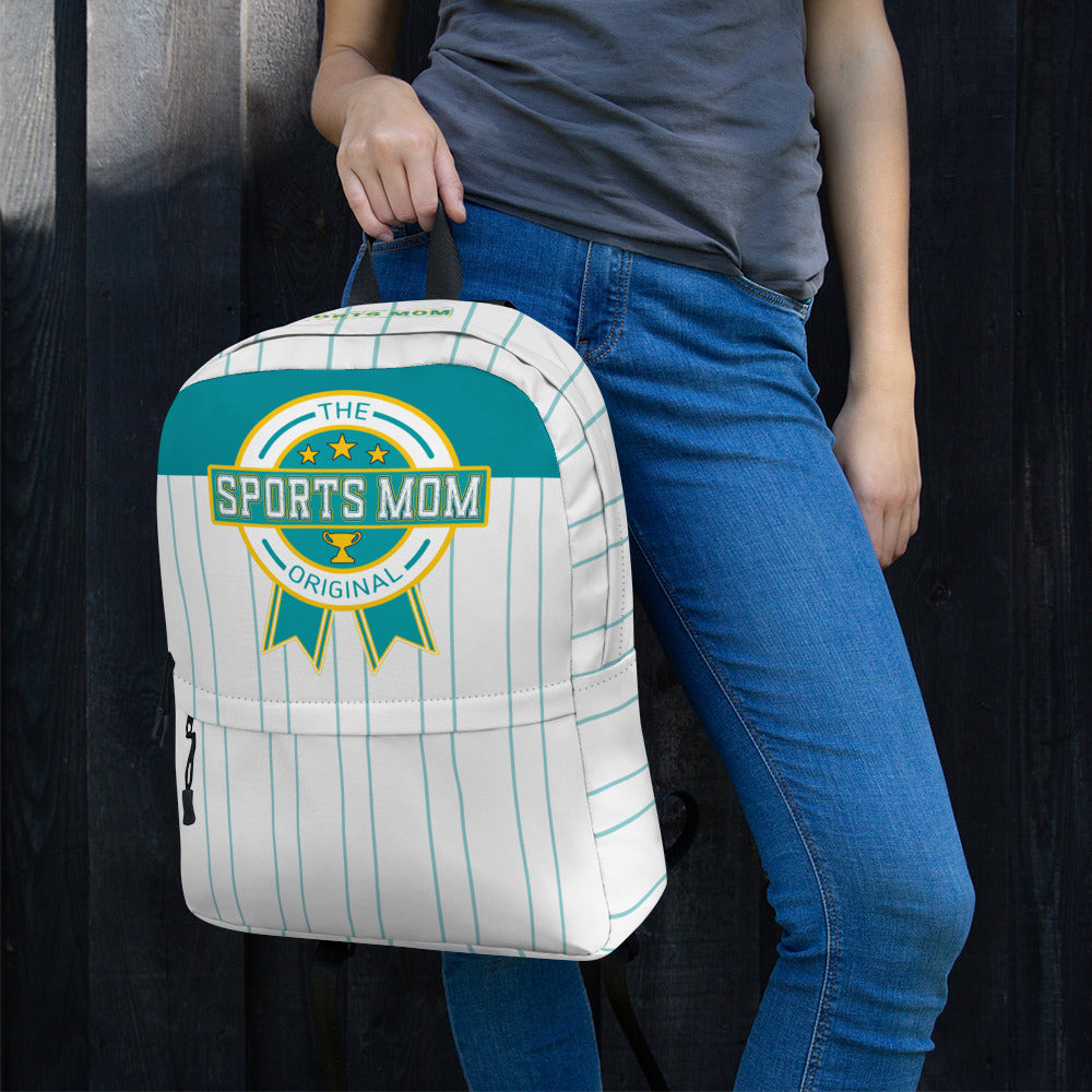 Sports Mom Multi-Pocket Backpack - Teal Line Up