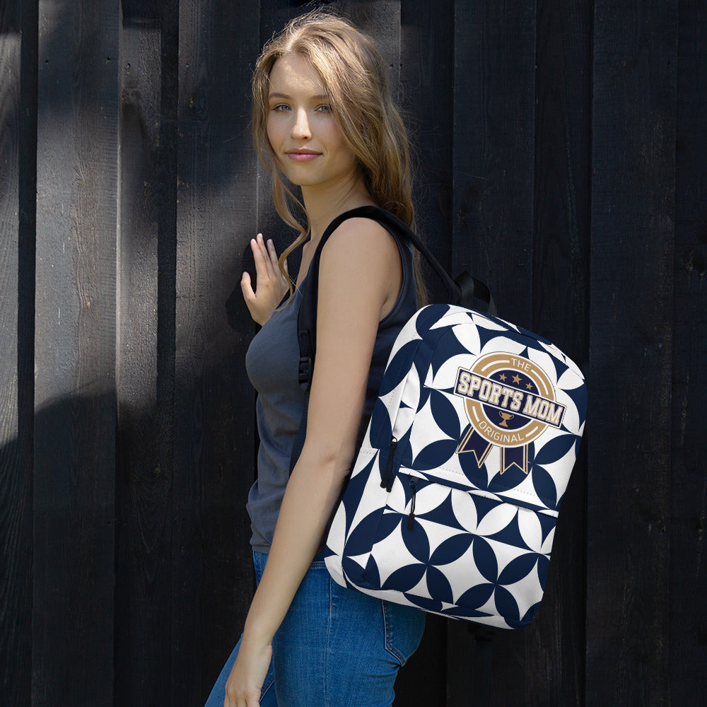 Sports Mom Multi-Pocket Backpack - Away Game - Diamonds or Flowers?