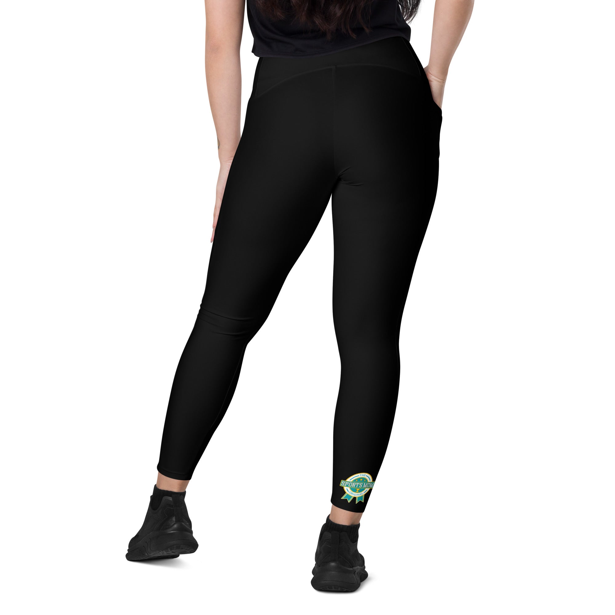 OSM - Crossover Leggings with Pockets - Black