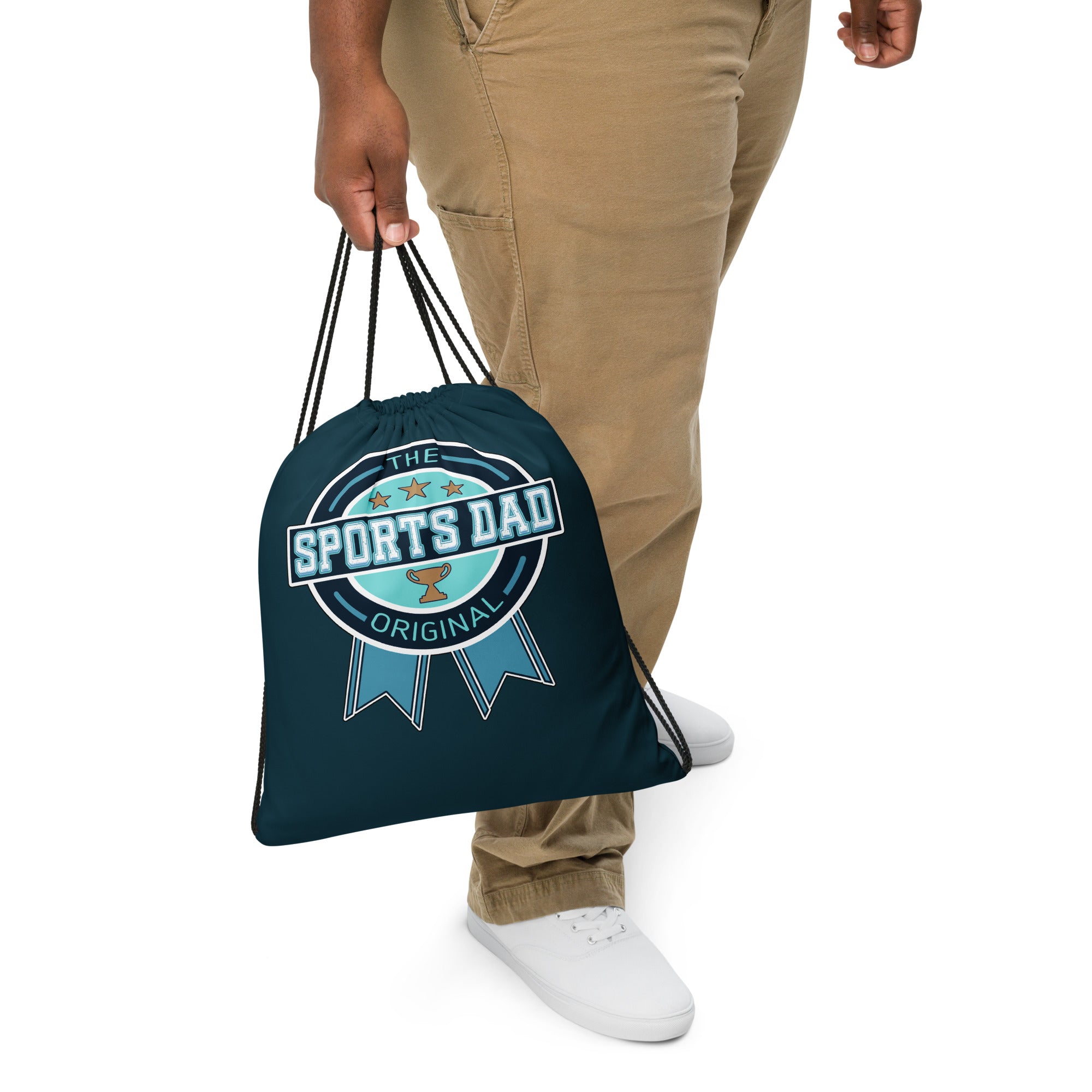 Sports Dad Drawstring Bag - Blue Whale