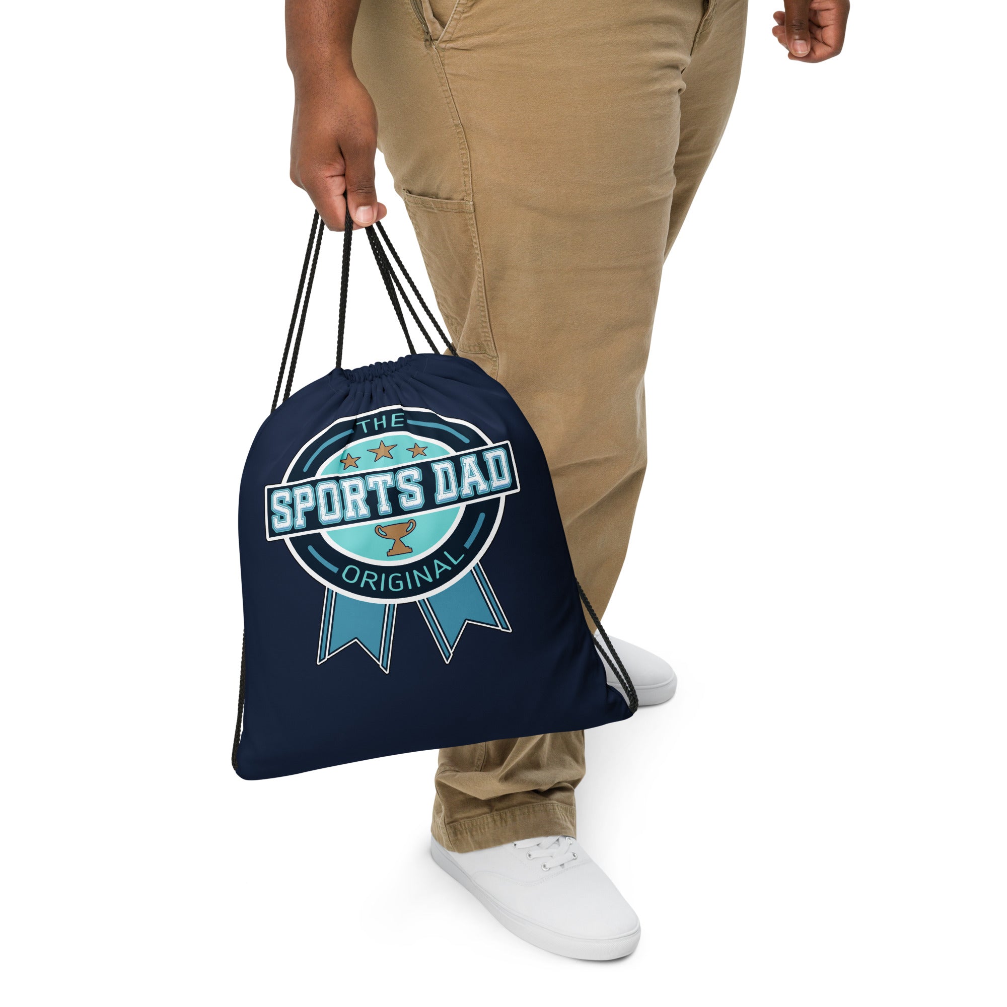 Sports Dad Drawstring Bag - Navy