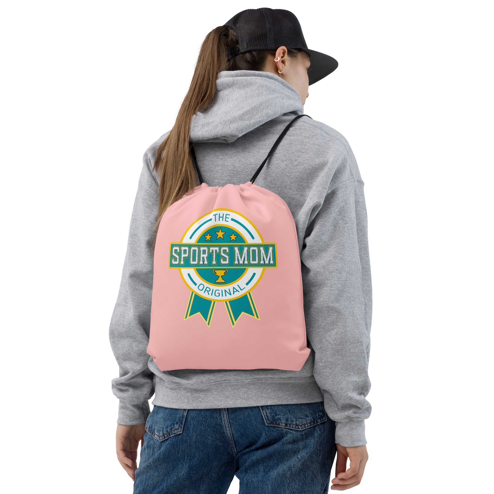 Sports Mom Drawstring - Your Pink