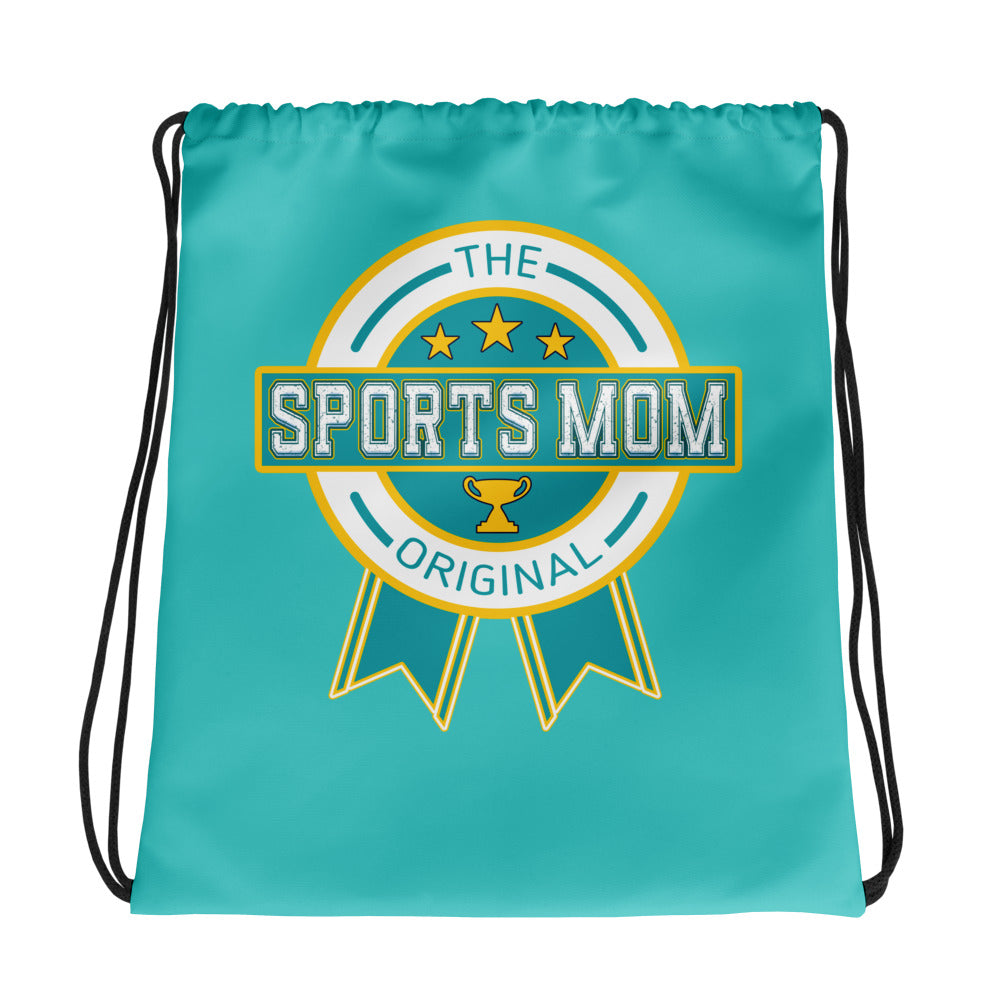 Sports Mom Drawstring - Dark Turquoise